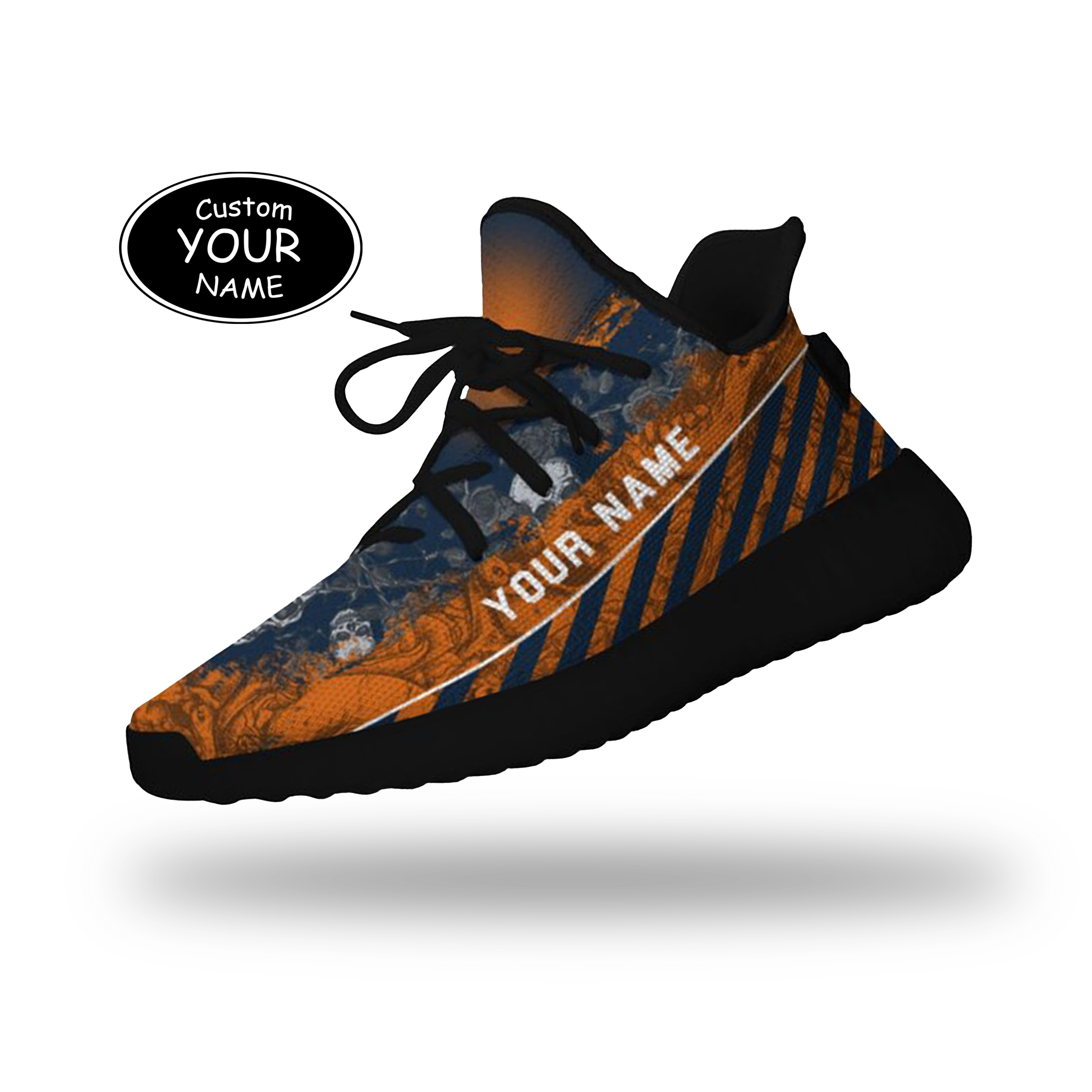 SH051-25-cy-Chicago-7-2，Personalized  Chicago Sneakers, Custom Breathable Walking Shoes, Patriotic Running Shoes
