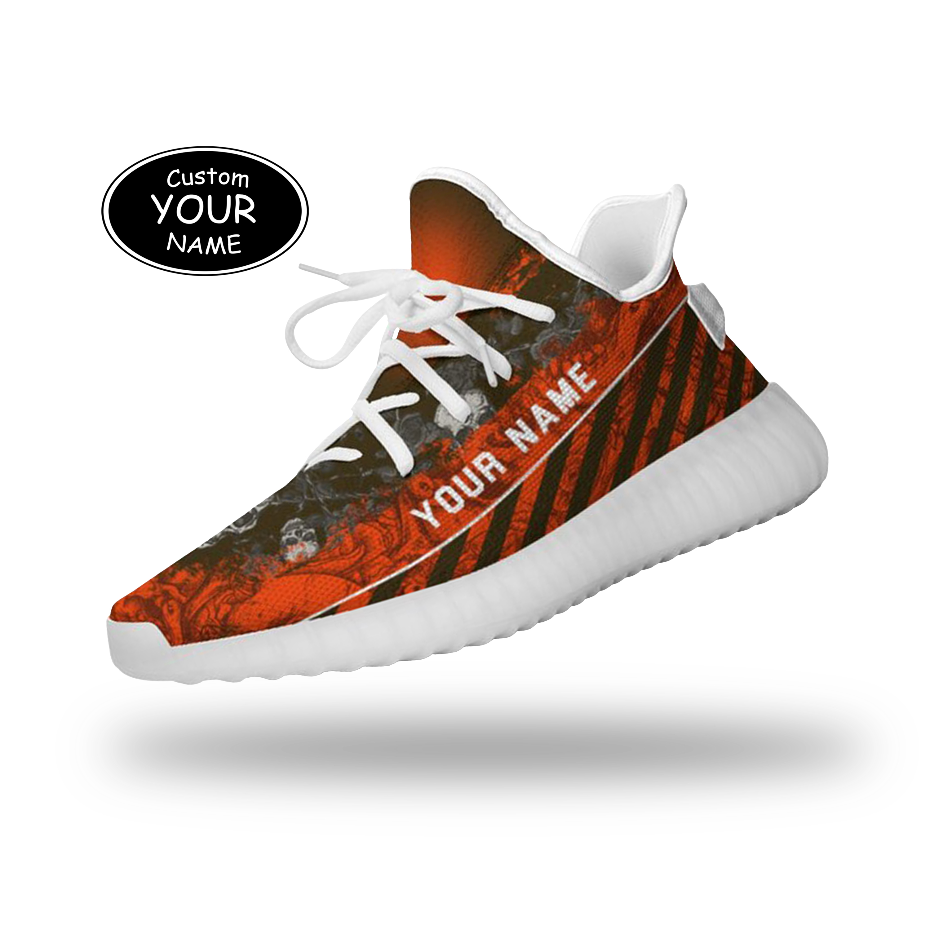 SH051-25-cy-Cleveland-8-2，Personalized  Cleveland Sneakers, Custom Breathable Walking Shoes, Patriotic Running Shoes