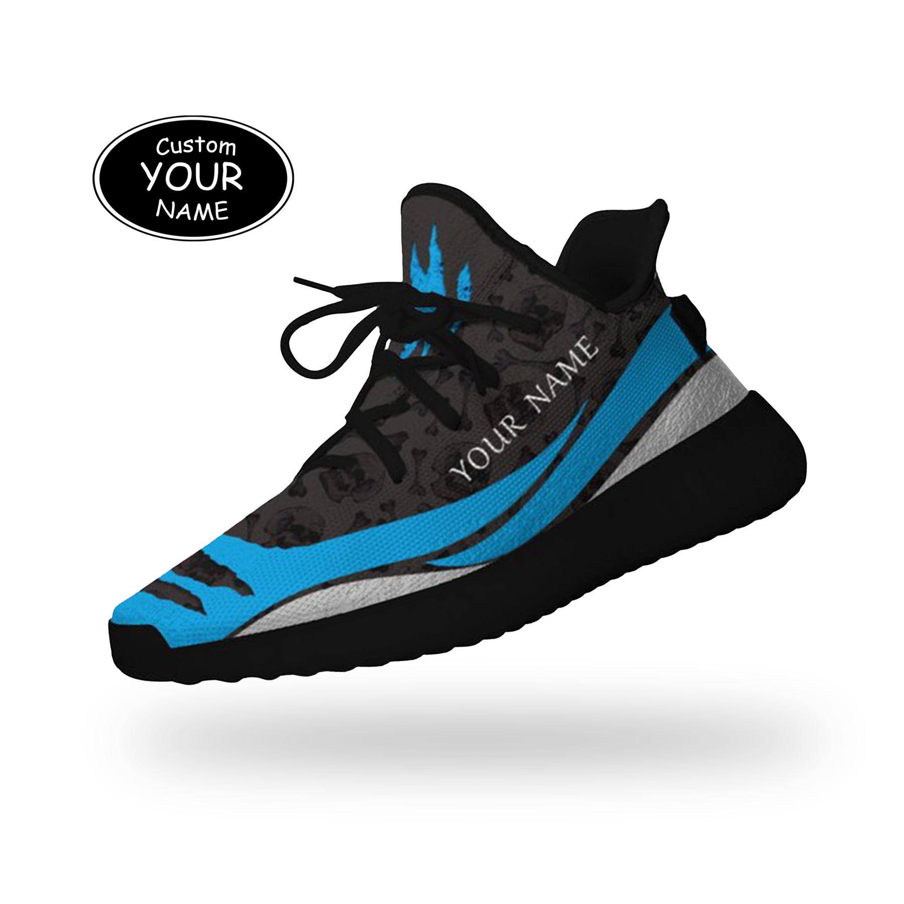 SH051-25-cy-Carolina-5-3，Personalized  Carolina Sneakers, Custom Breathable Walking Shoes, Patriotic Running Shoes