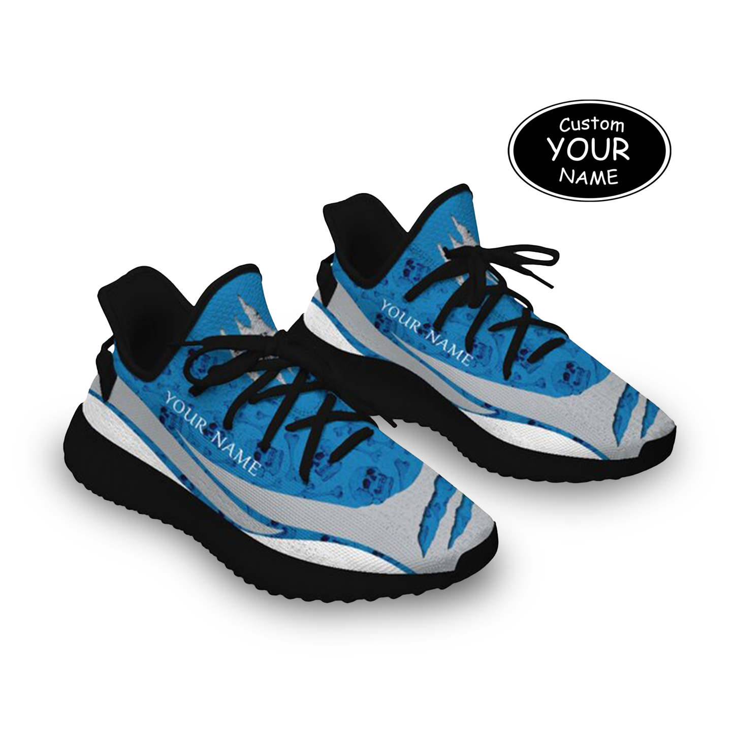 SH051-25-cy-Detroit-11-3，Personalized  Detroit Sneakers, Custom Breathable Walking Shoes, Patriotic Running Shoes