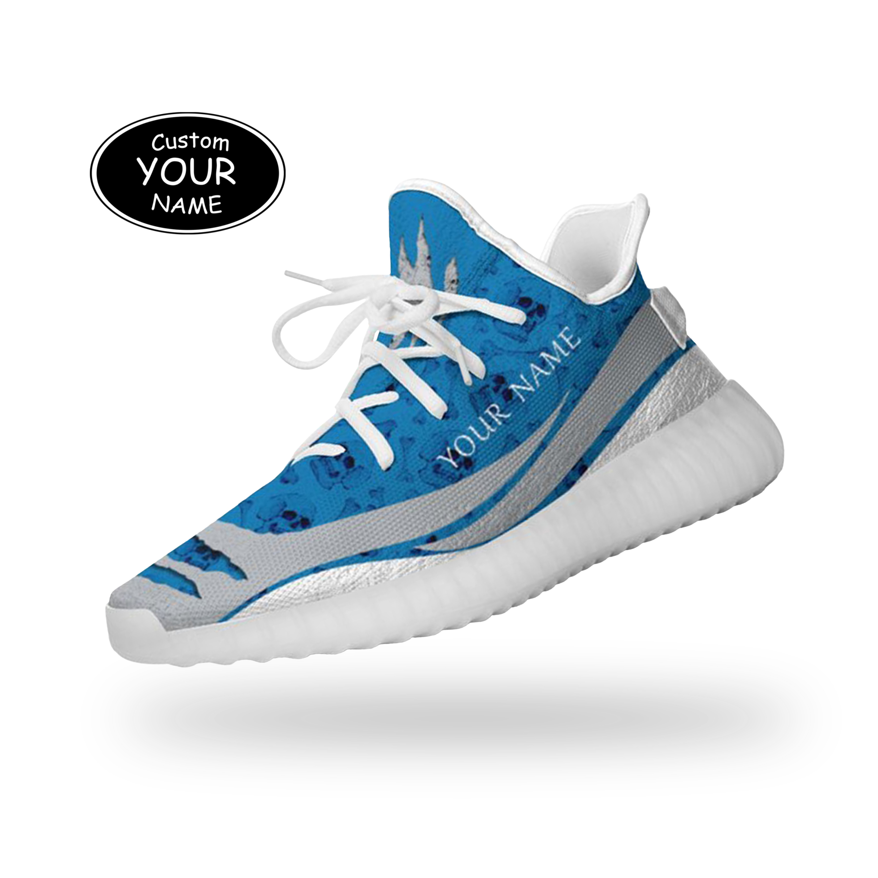 SH051-25-cy-Detroit-11-3，Personalized  Detroit Sneakers, Custom Breathable Walking Shoes, Patriotic Running Shoes