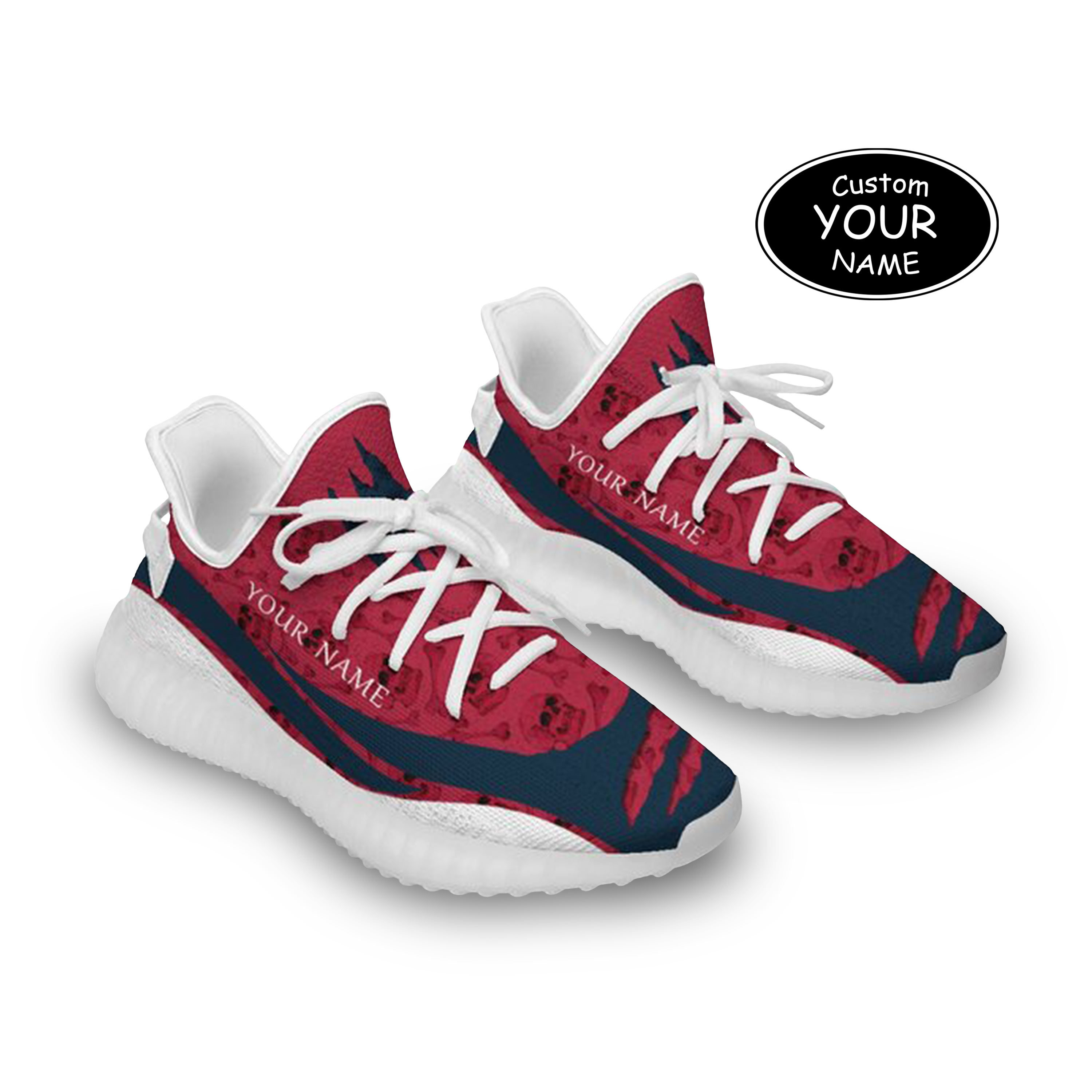 SH051-25-cy-Houston-12-3，Personalized  Houston Sneakers, Custom Breathable Walking Shoes, Patriotic Running Shoes