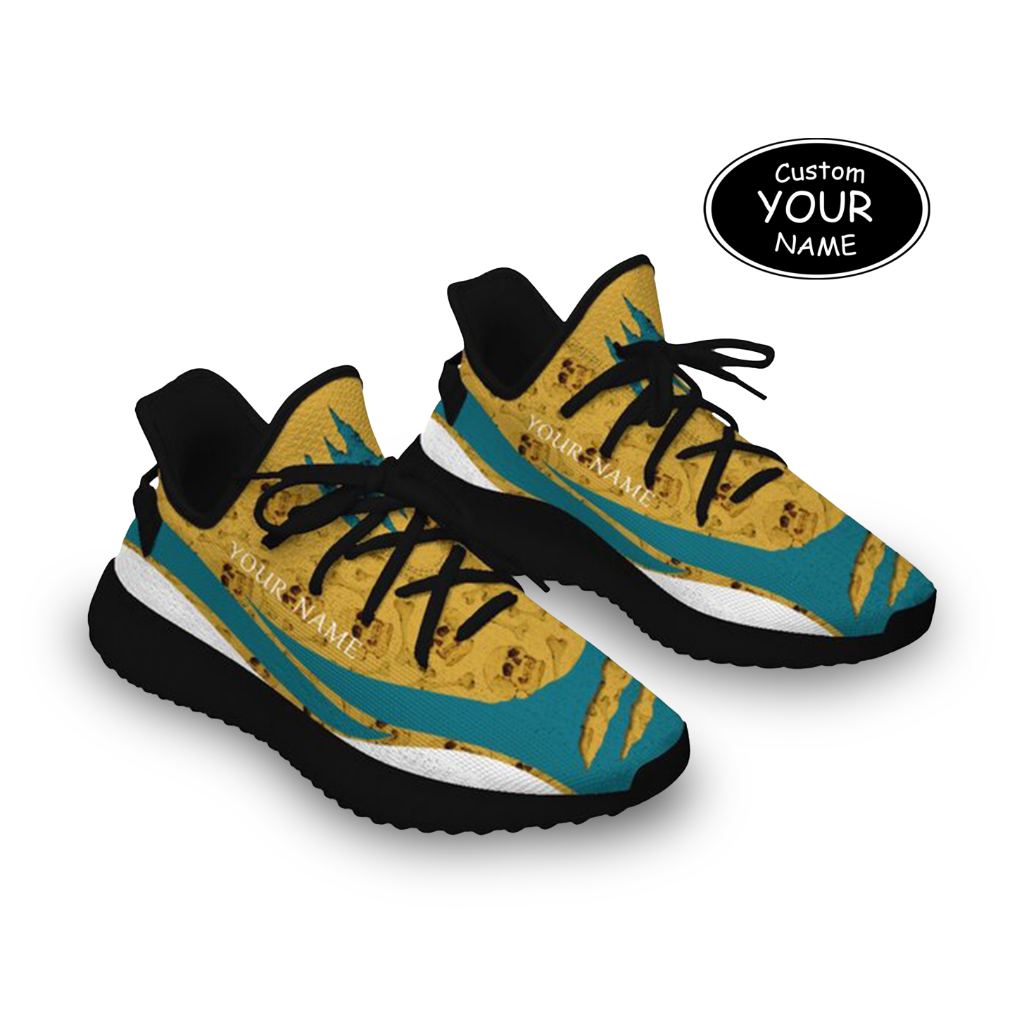 SH051-25-cy-Jacksonville-16-3,Personalized  Jacksonville Sneakers, Custom Breathable Walking Shoes, Patriotic Running Shoes
