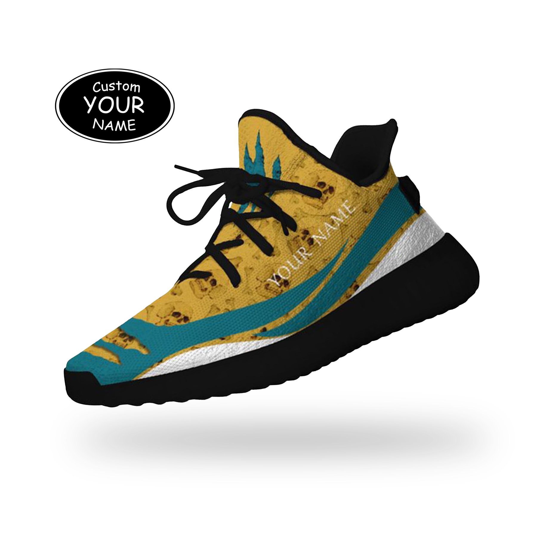 SH051-25-cy-Jacksonville-16-3,Personalized  Jacksonville Sneakers, Custom Breathable Walking Shoes, Patriotic Running Shoes