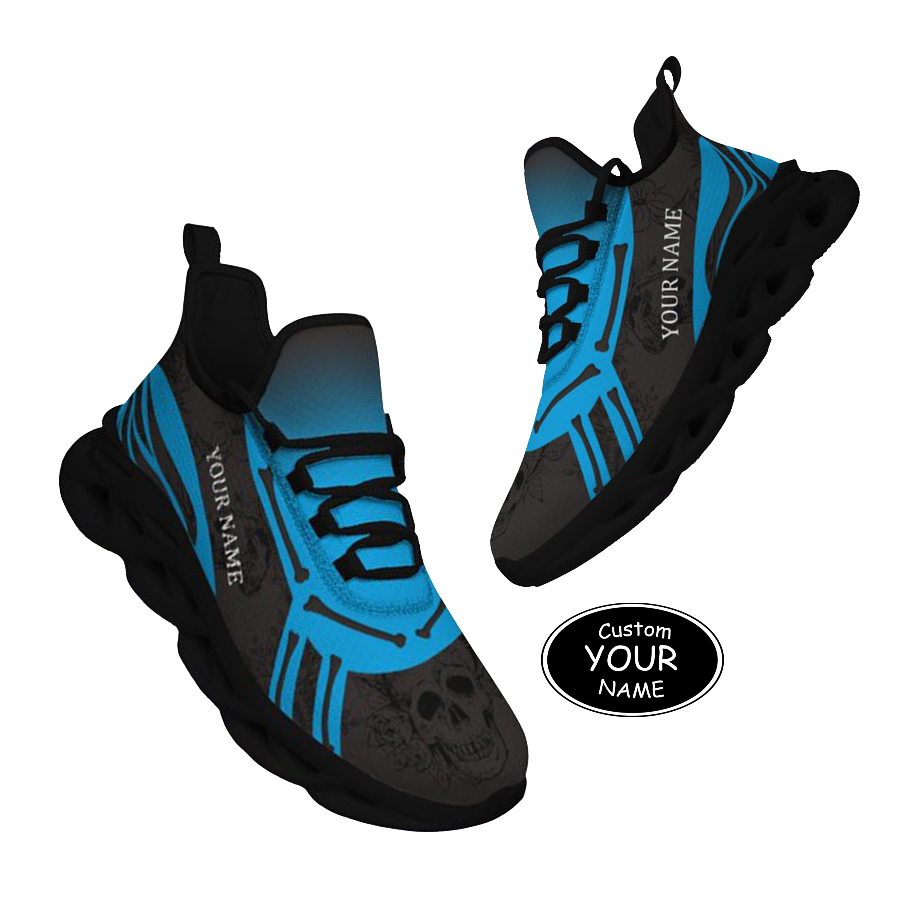 Personalized  Carolina Sneakers, Custom Breathable Walking Shoes, Patriotic Running Shoes,Max Sowl-25-cy-Carolina-5-1