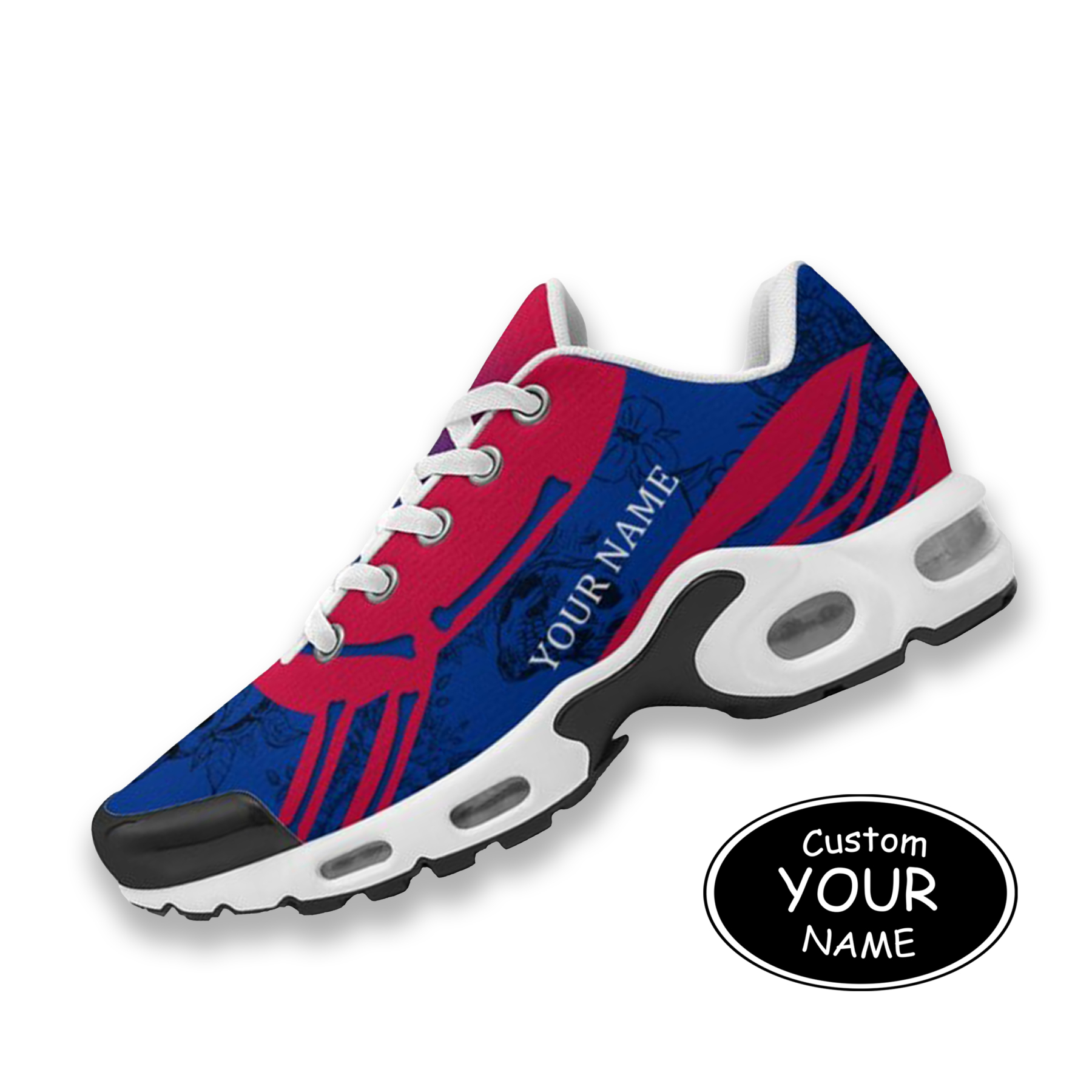 TN-25-cy-Buffalo-4-1，Personalized  Buffalo Sneakers, Custom Breathable Walking Shoes, Patriotic Running Shoes
