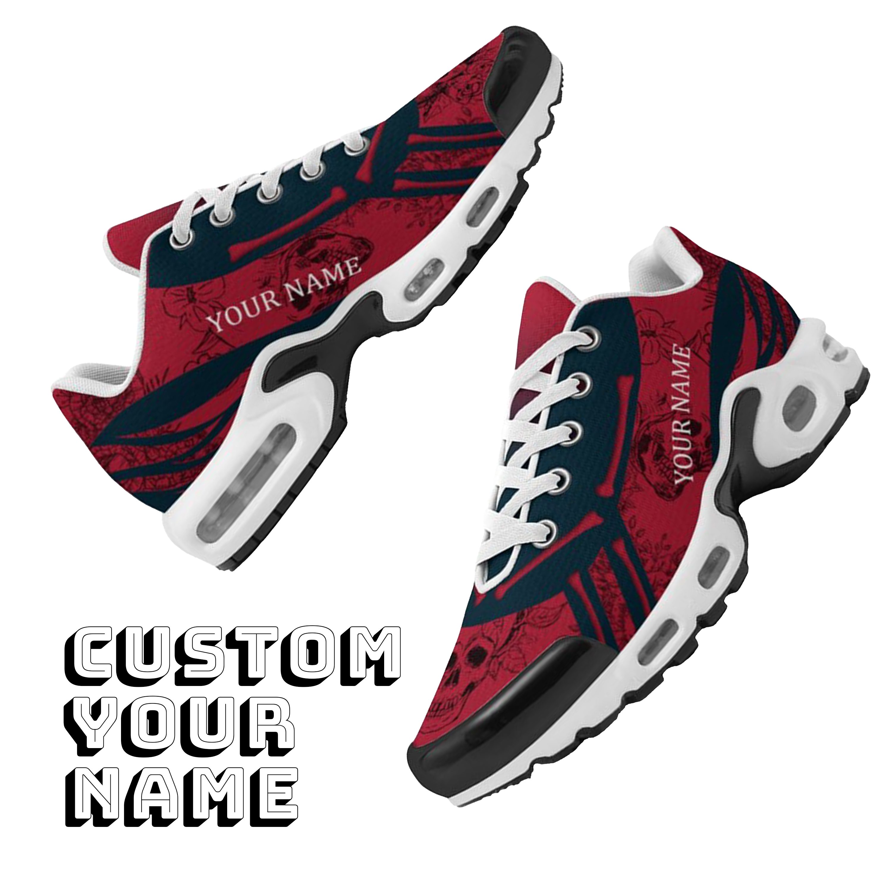 TN-25-cy-Houston-12-1，Personalized  Houston Sneakers, Custom Breathable Walking Shoes, Patriotic Running Shoes
