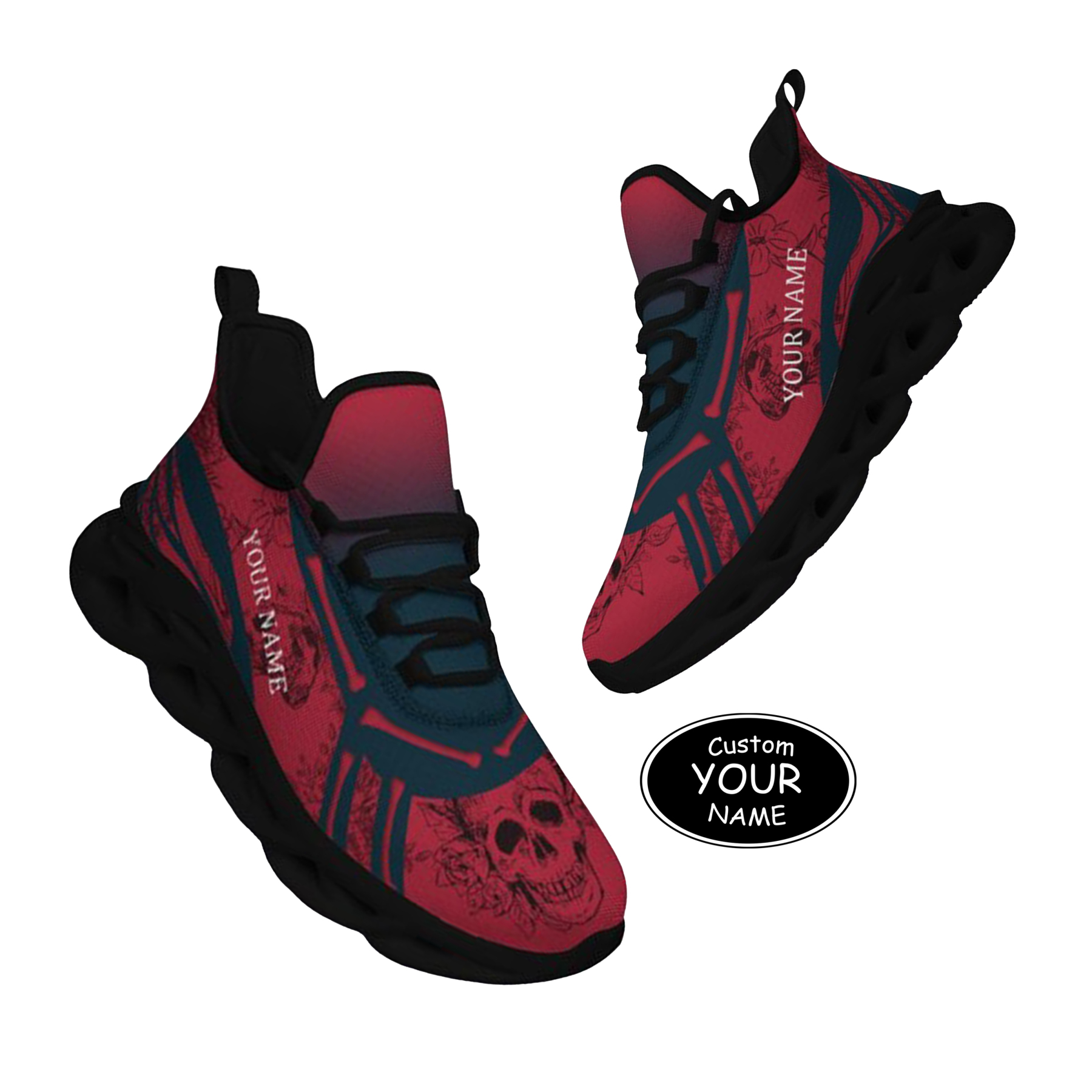 Personalized  Houston Sneakers, Custom Breathable Walking Shoes, Patriotic Running Shoes,Max Sowl-25-cy-Houston-12-1