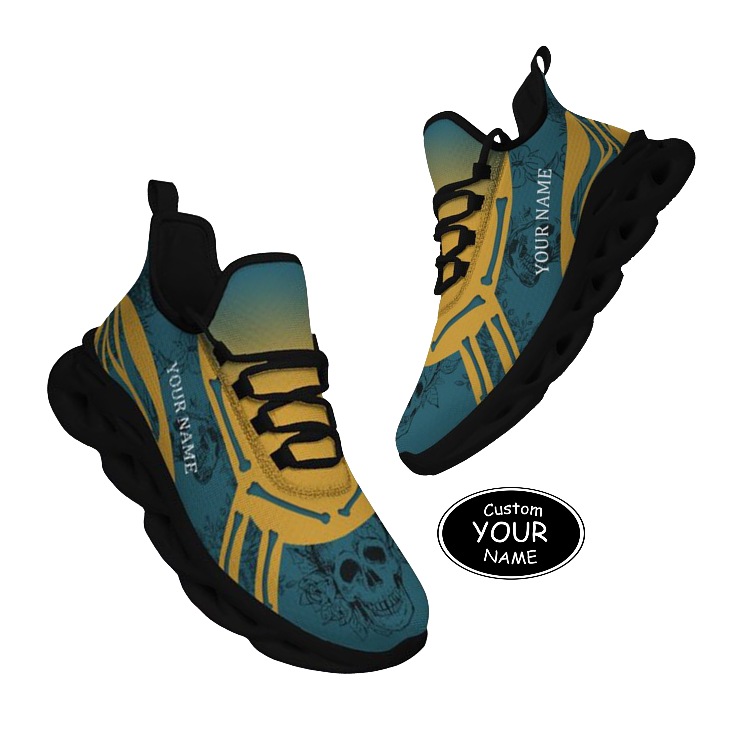 Personalized  Jacksonville Sneakers, Custom Breathable Walking Shoes, Patriotic Running Shoes,Max Sowl-25-cy-Jacksonville-16-1