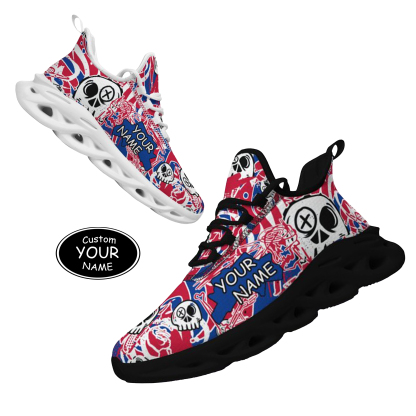 Max Sowl-25-cy-Buffalo-4-7,Personalized Buffalo Sneakers, Custom Breathable Walking Shoes, Patriotic Running Shoes