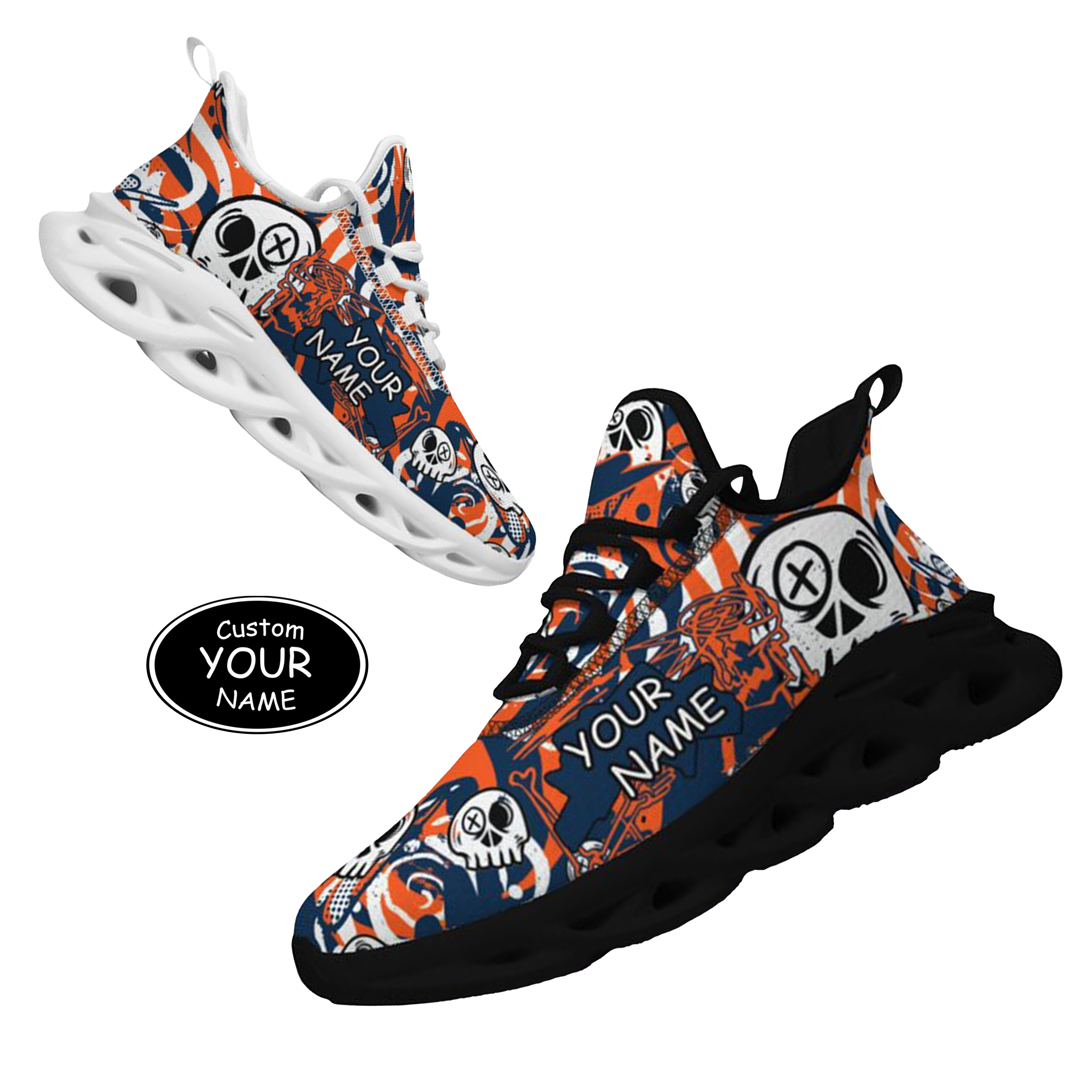 Max Sowl-25-cy-Denver-10-7, Personalized Denver Sneakers, Custom Breathable Walking Shoes, Patriotic Running Shoes