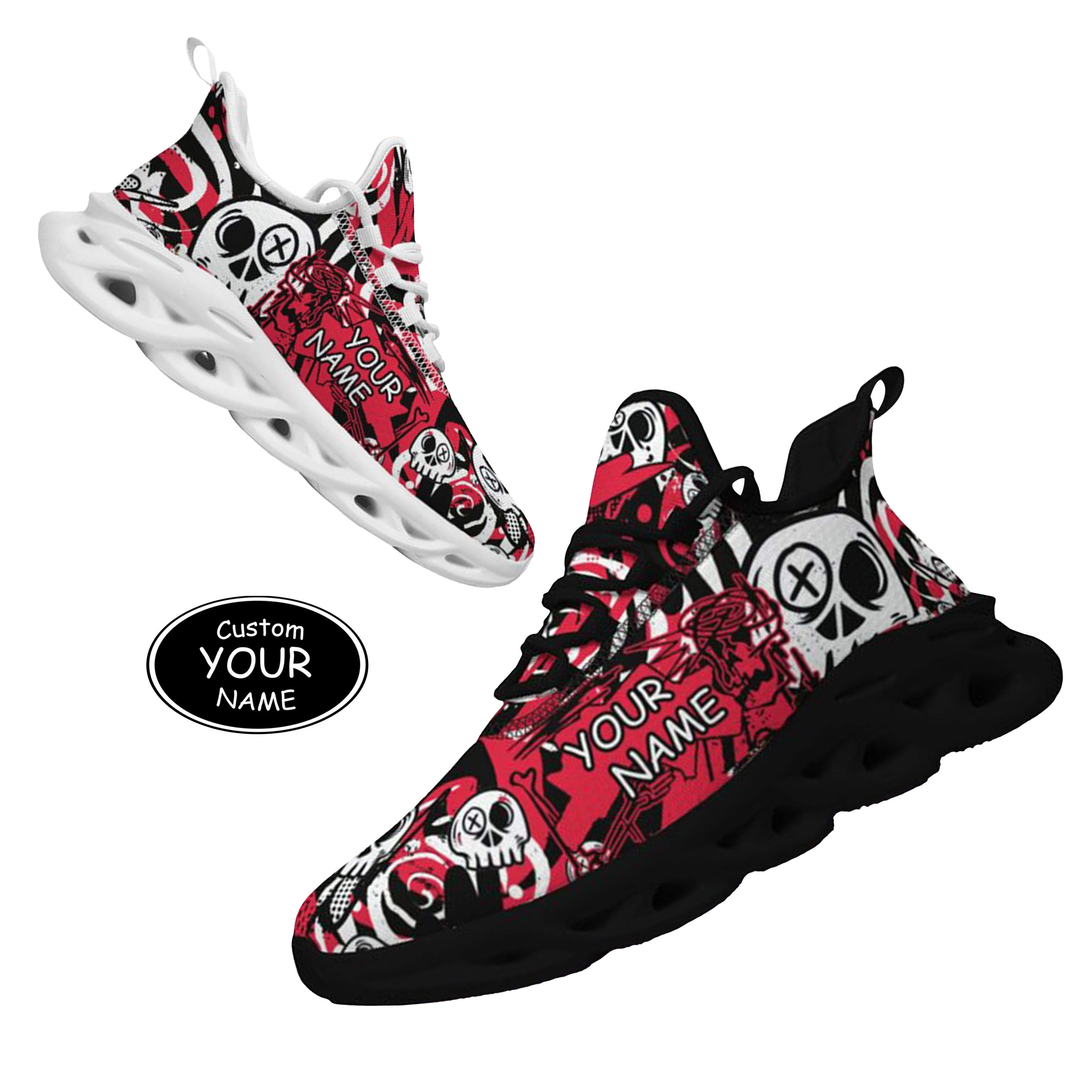 Max Sowl-25-cy-Kansas City-18-7, Personalized Kansas City Sneakers, Custom Breathable Walking Shoes, Patriotic Running Shoes