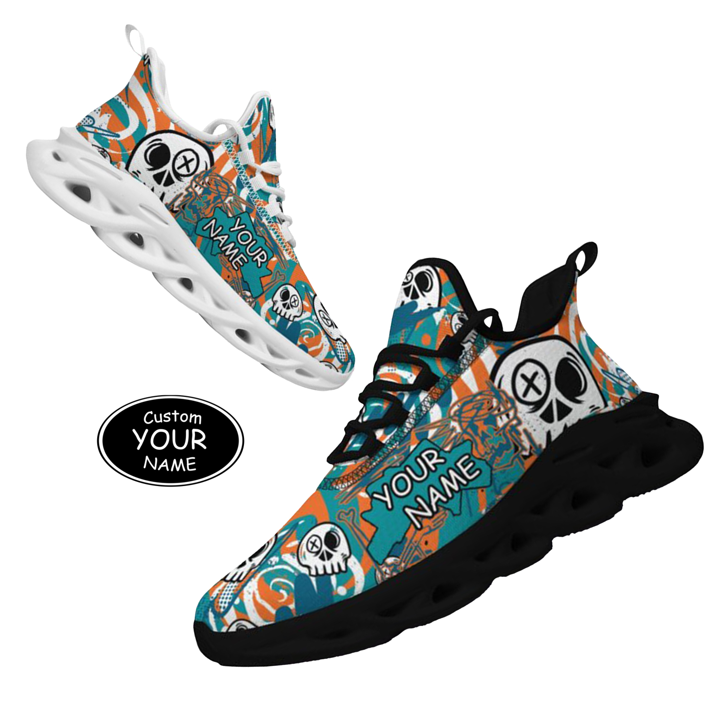 Max Sowl-25-cy-Miami-24-7, Personalized Miami Sneakers, Custom Breathable Walking Shoes, Patriotic Running Shoes