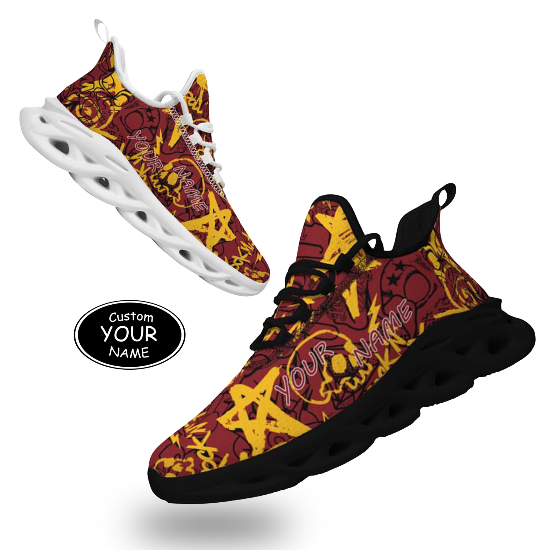 Max Sowl-25-yy-Arizona-1-8, Personalized Arizona Sneakers, Custom Breathable Walking Shoes, Patriotic Running Shoes