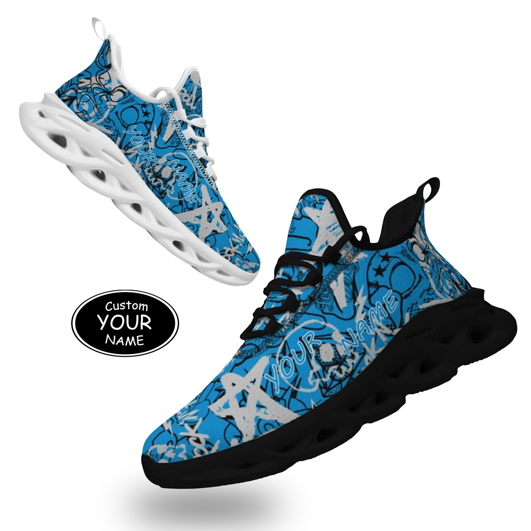 Max Sowl-25-yy-Carolina-5-8, Personalized Carolina Sneakers, Custom Breathable Walking Shoes, Patriotic Running Shoes