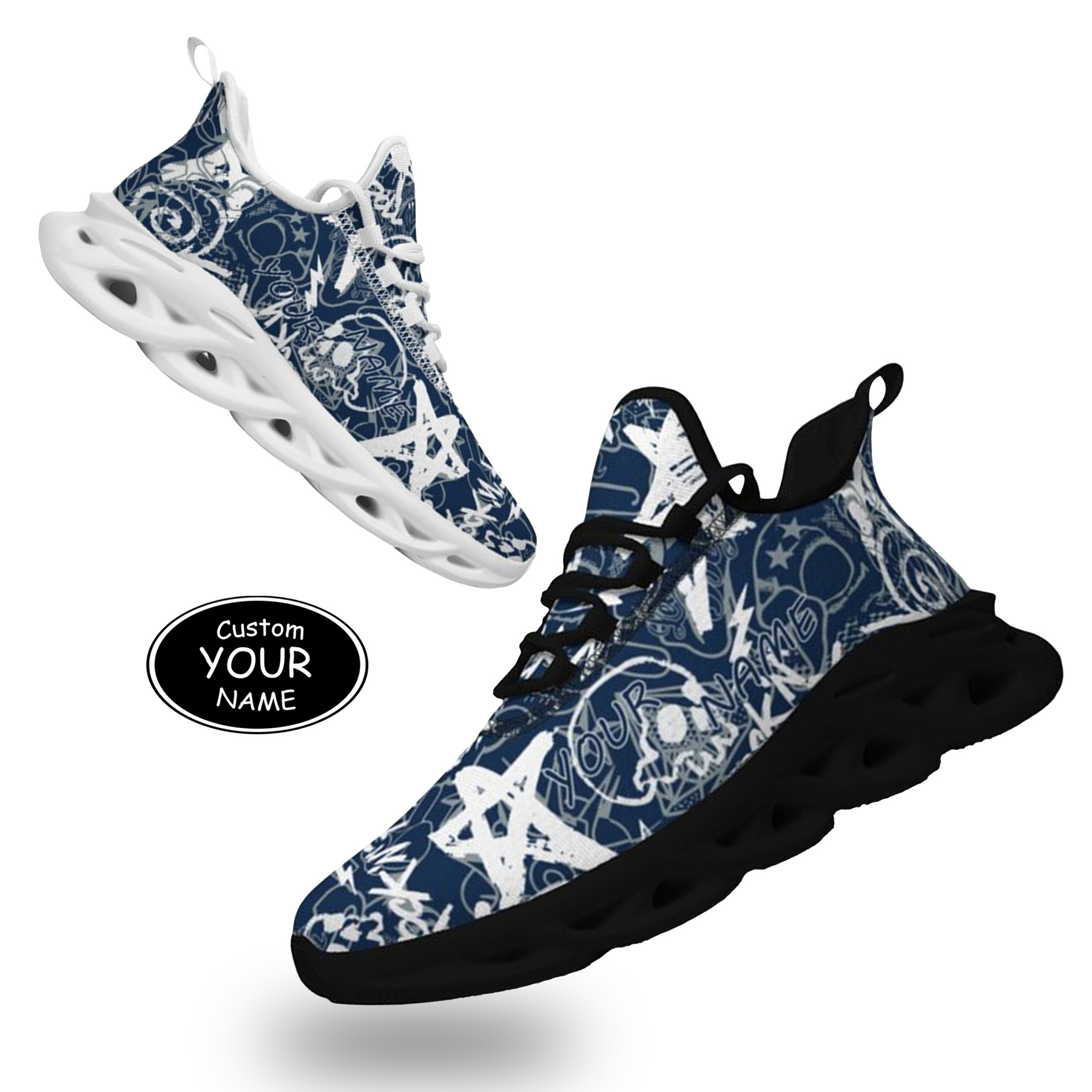Max Sowl-25-yy-Dallas-9-8, Personalized Dallas Sneakers, Custom Breathable Walking Shoes, Patriotic Running Shoes
