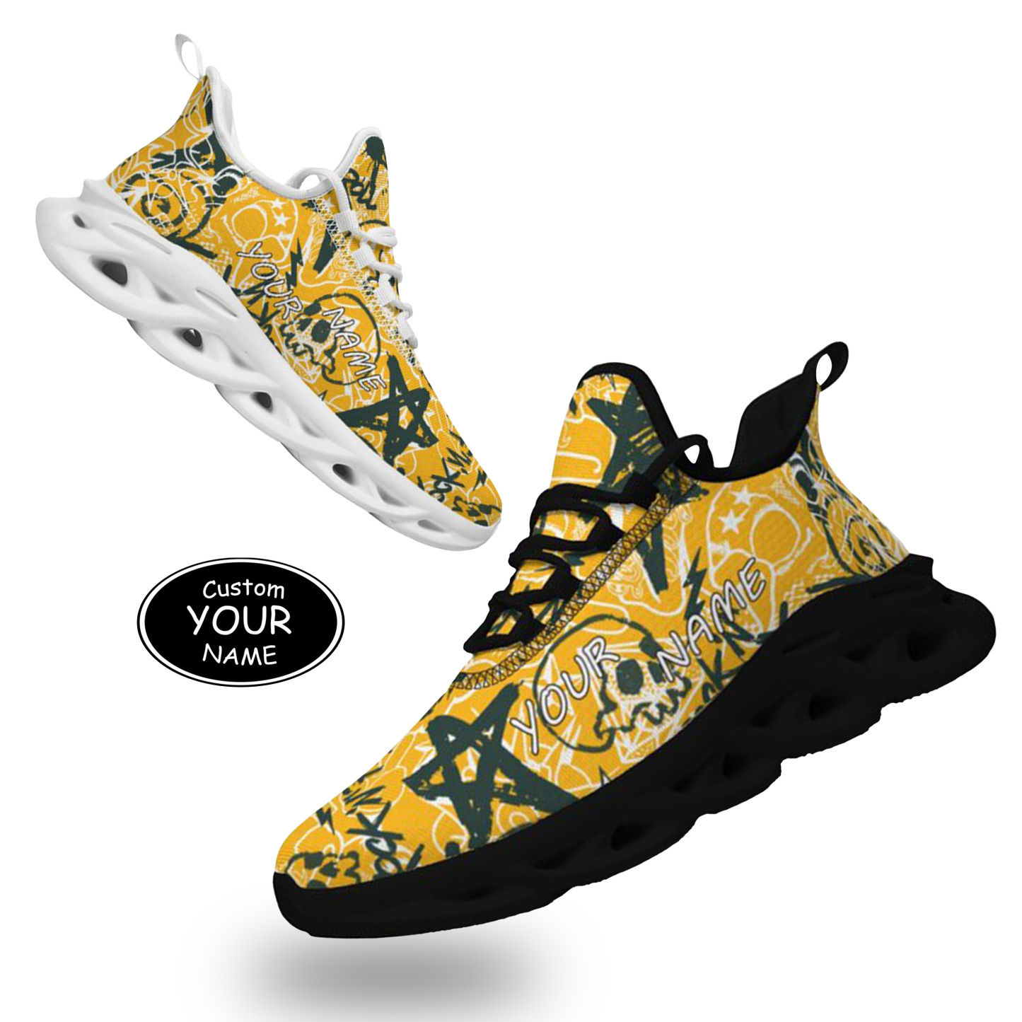 Max Sowl-25-yy-Green Bay-13-8, Personalized Green Bay Sneakers, Custom Breathable Walking Shoes, Patriotic Running Shoes