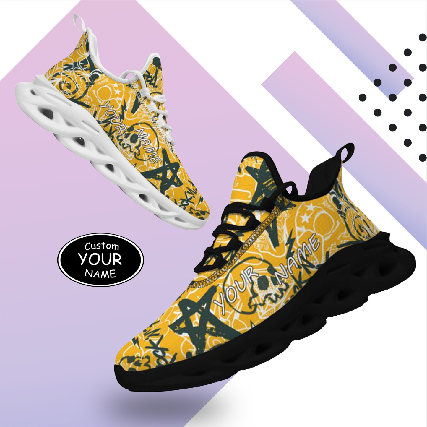 Green Bay, Personalized Sneakers, Custom Breathable Walking Shoes, Patriotic Running Shoes