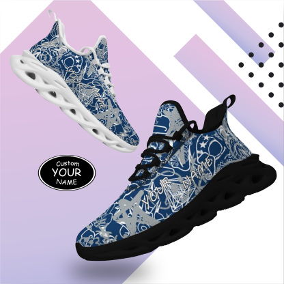 Indianapolis, Personalized Sneakers, Custom Breathable Walking Shoes, Patriotic Running Shoes