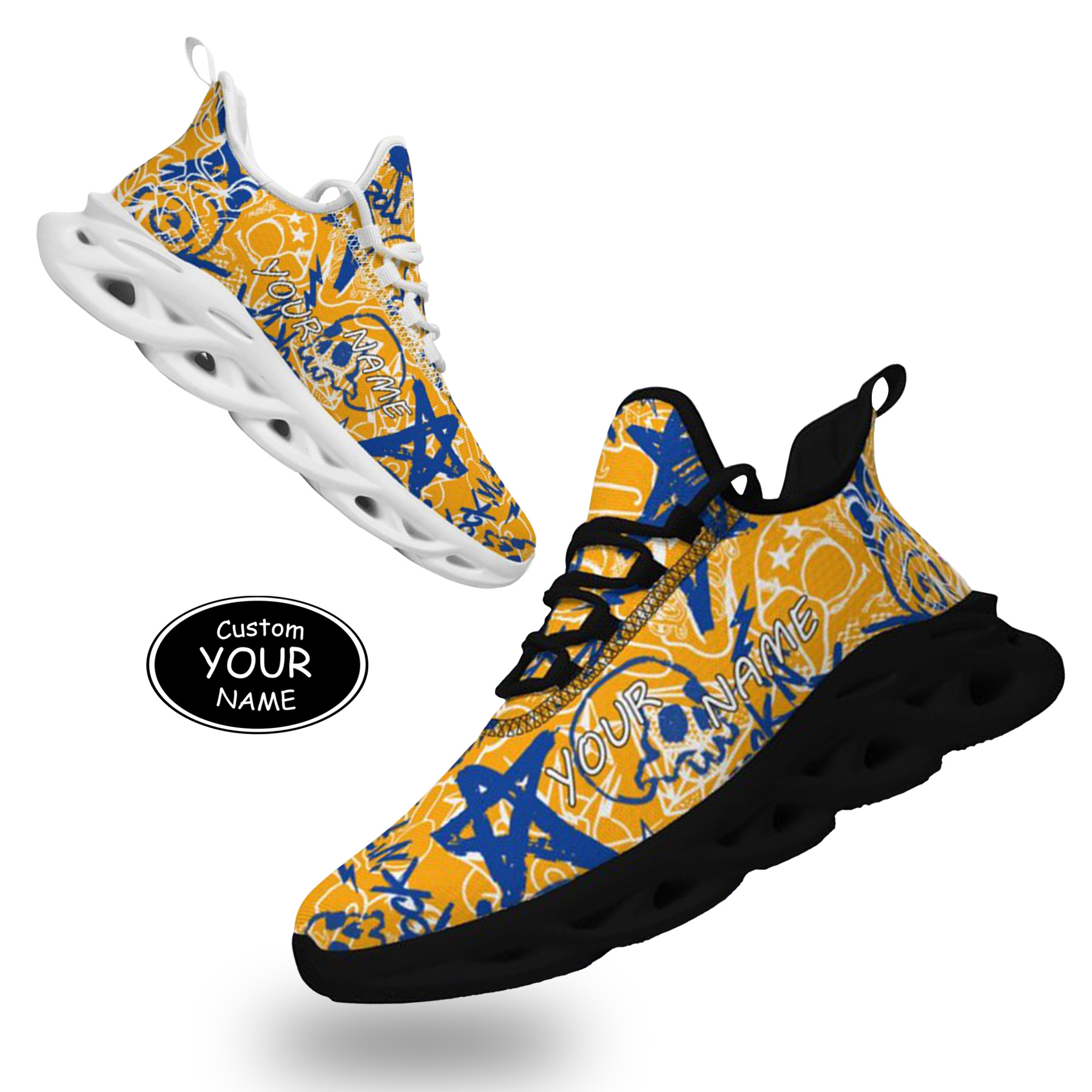 Max Sowl-25-yy-Los Angeles-15-8, Personalized Los Angeles Sneakers, Custom Breathable Walking Shoes, Patriotic Running Shoes