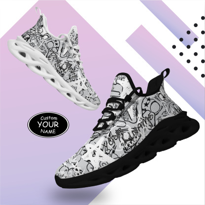 Las Vegas, Personalized Sneakers, Custom Breathable Walking Shoes, Patriotic Running Shoes