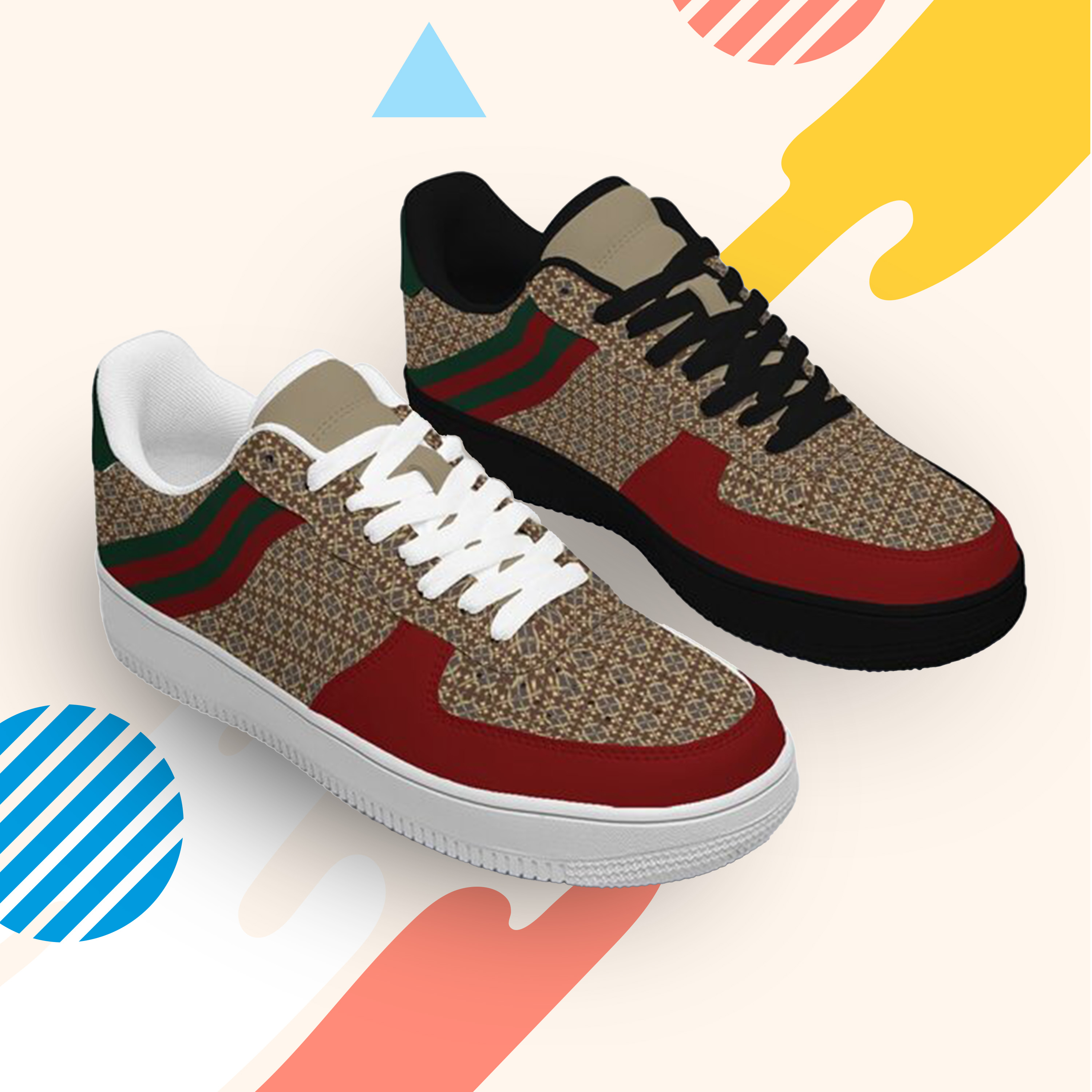 Air Force 1-25-yy-Quiet Luxe-1, Personalized Light Luxury Vintage Sneakers for Men Women, Soft-Sole Shoes, Breathable and Comfort Walking Shoes for Casual Dress, Gift for Birthday、Christmas