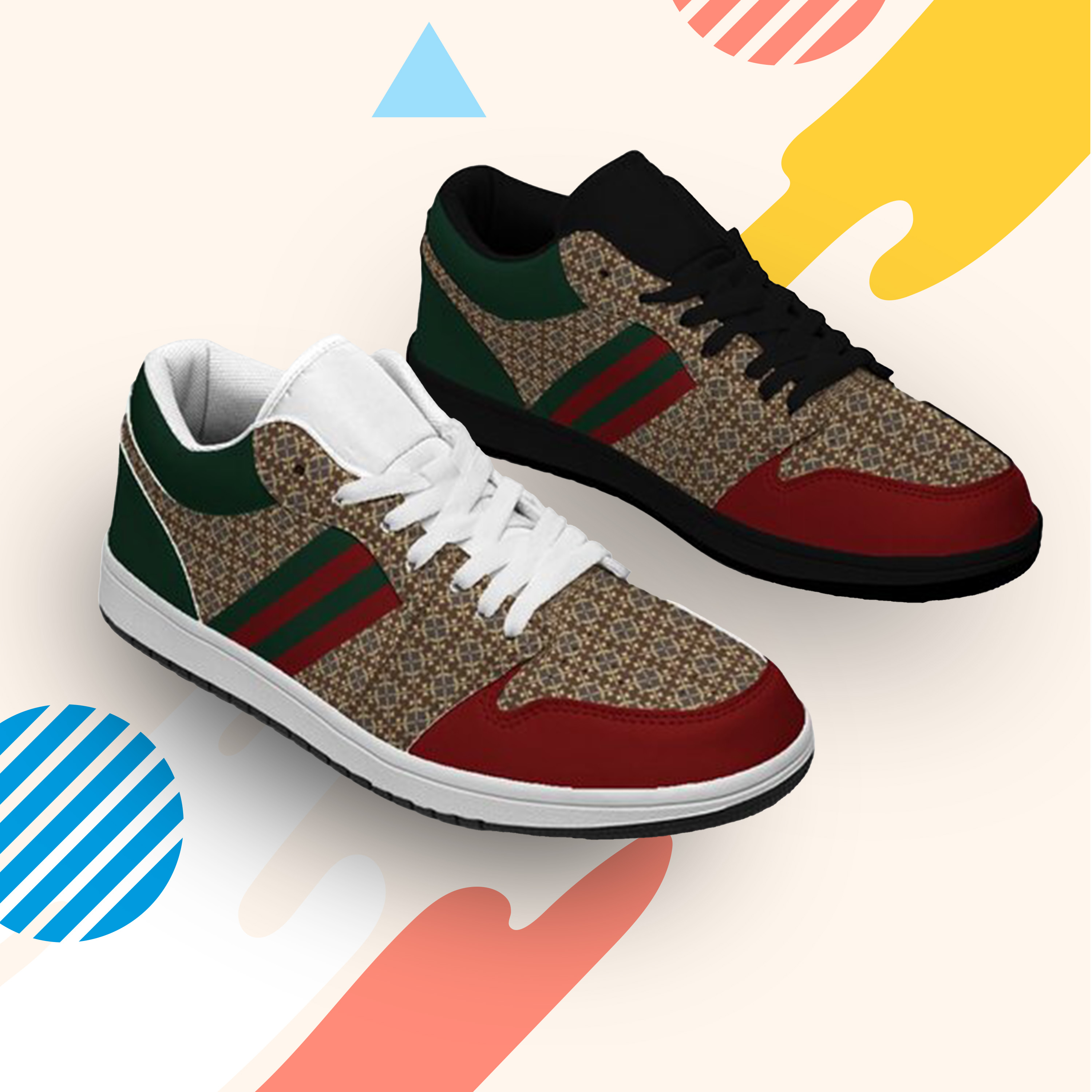 Jordan 1-25-yy-Quiet Luxe-1, Personalized Light Luxury Vintage Sneakers for Men Women, Soft-Sole Shoes, Breathable and Comfort Walking Shoes for Casual Dress, Gift for Birthday、Christmas