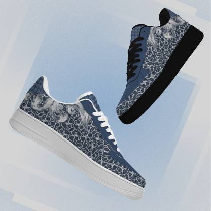 Personalized Light Luxury Vintage Sneakers, Breathable Running Shoes, Printed Luxury-inspired Design, Anti-Slip Athletic Shoes, Lightweight Walking Sneakers