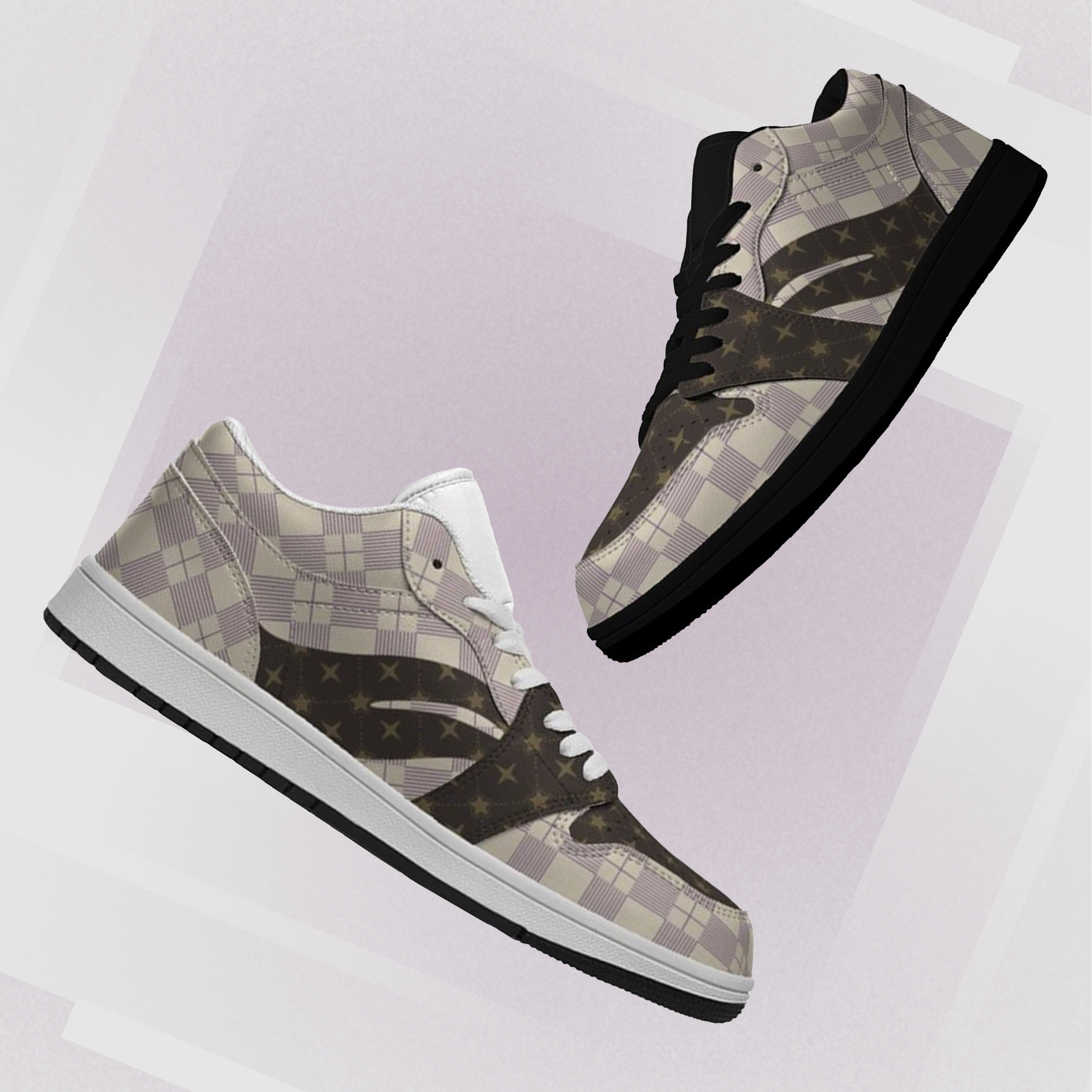 Jordan 1-25-cy-Quiet Luxe-5, Jordan 1 Low Sneakers, Personalized Light Luxury Vintage Sneakers, Breathable Running Shoes, Luxury-inspired Design, Anti-Slip Athletic Shoes, Comfort  Walking  Sneakers