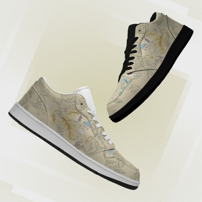 Jordan 1 Retro Low Sneakers, Personalized Light Luxury Vintage Sneakers, Breathable Running Shoes, Printed Luxury-inspired Design, Anti-Slip Athletic Shoes, Lightweight Walking Sneakers