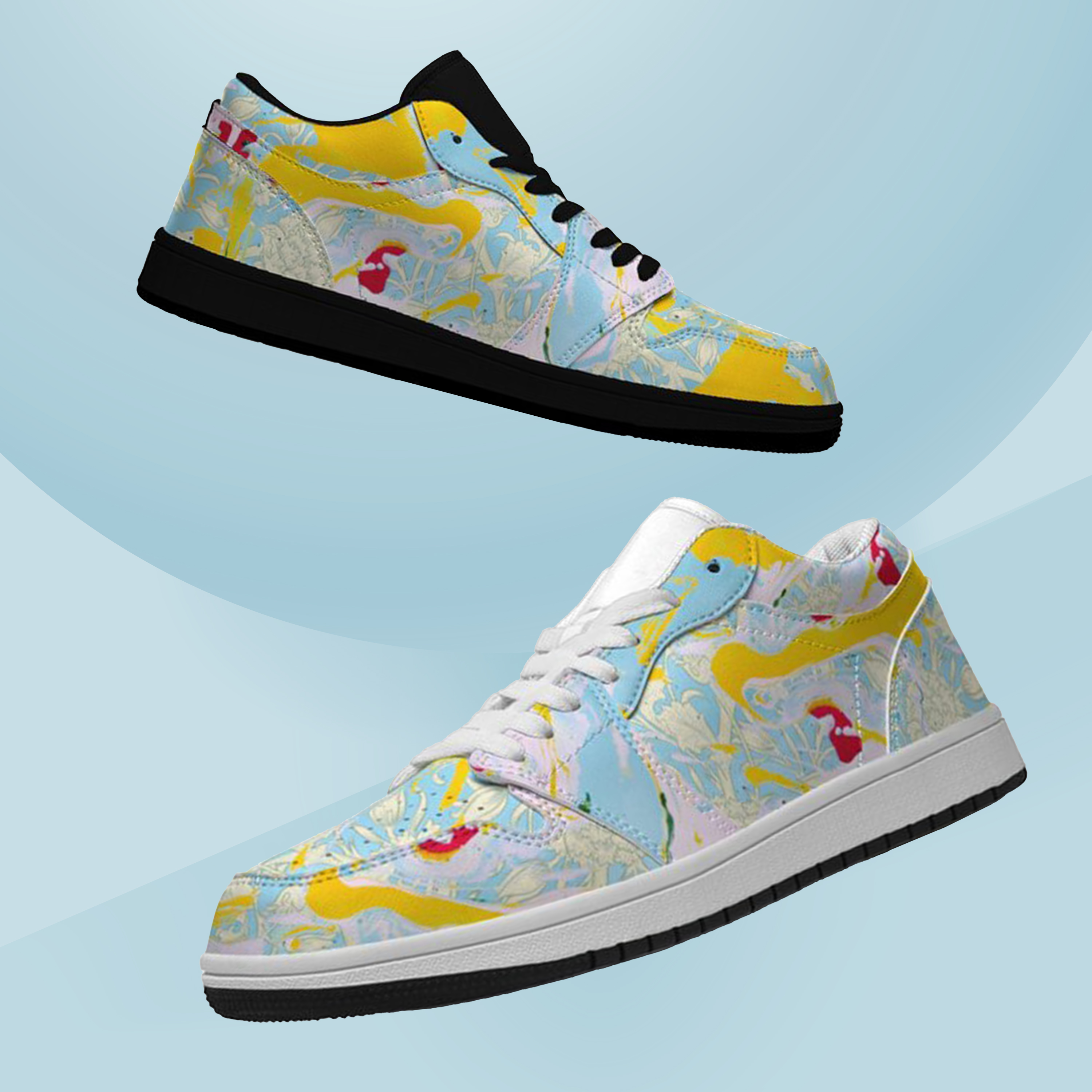 Jordan 1-25-cy-Quiet Luxe-8, Jordan 1 Retro Low Sneakers, Personalized Light Luxury Vintage Sneakers, Custom Printed Design, Light Breathable, Casual Walking Shoes, Fashion Sneakers