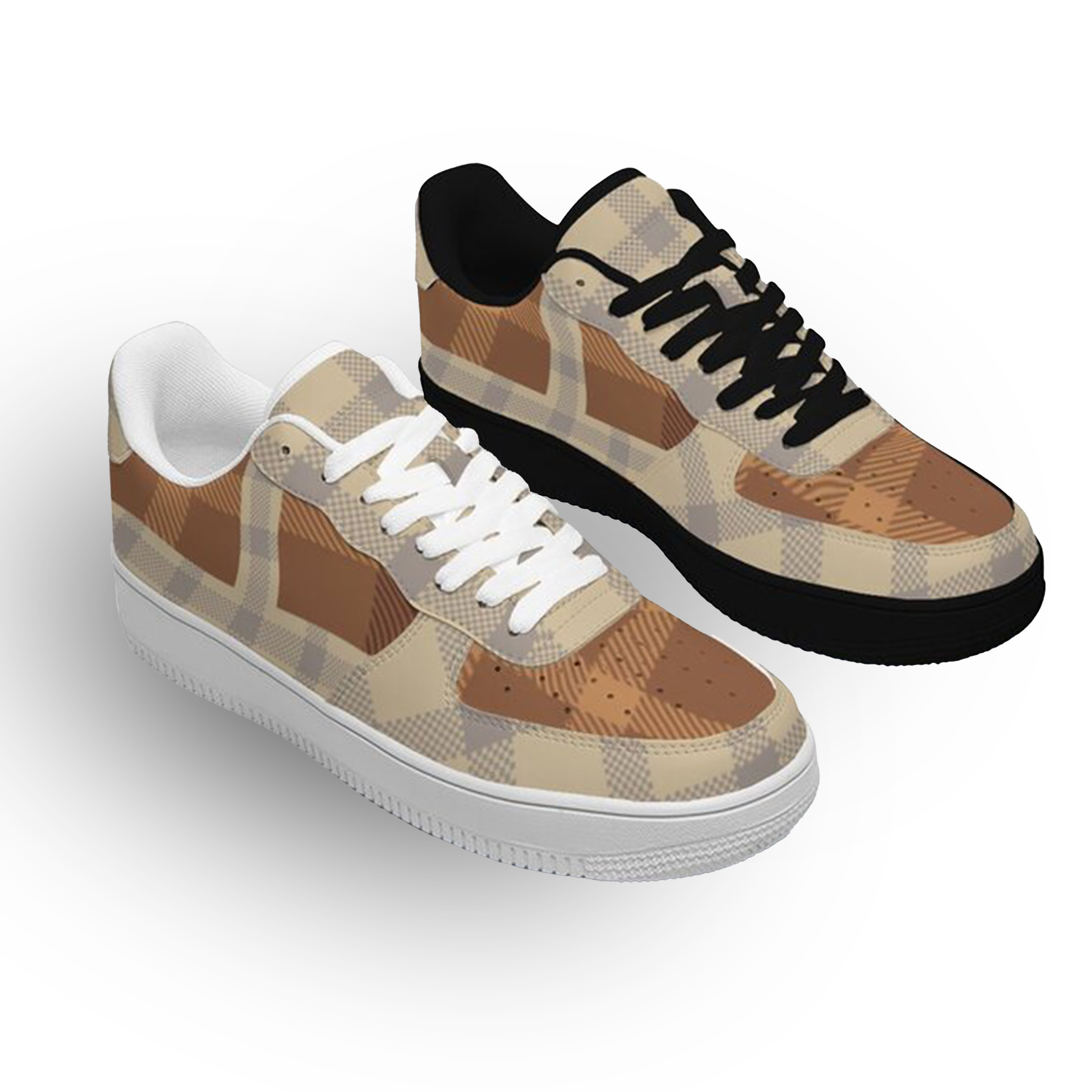 Air Force 1-25-yy-Quiet Luxe-8, Personalized Light Luxury Vintage Sneakers, Custom Patchwork Design, Light Breathable, Casual Walking Shoes, Fashion Sneakers