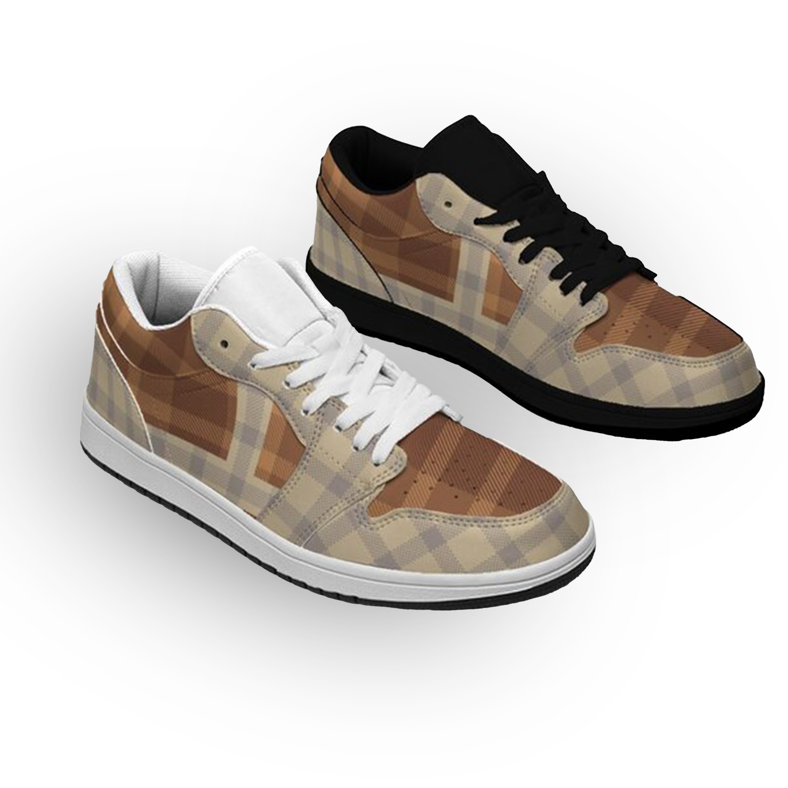 Jordan 1-25-yy-Quiet Luxe-8, Personalized Light Luxury Vintage Sneakers, Custom Patchwork Design, Light Breathable, Casual Walking Shoes, Fashion Sneakers