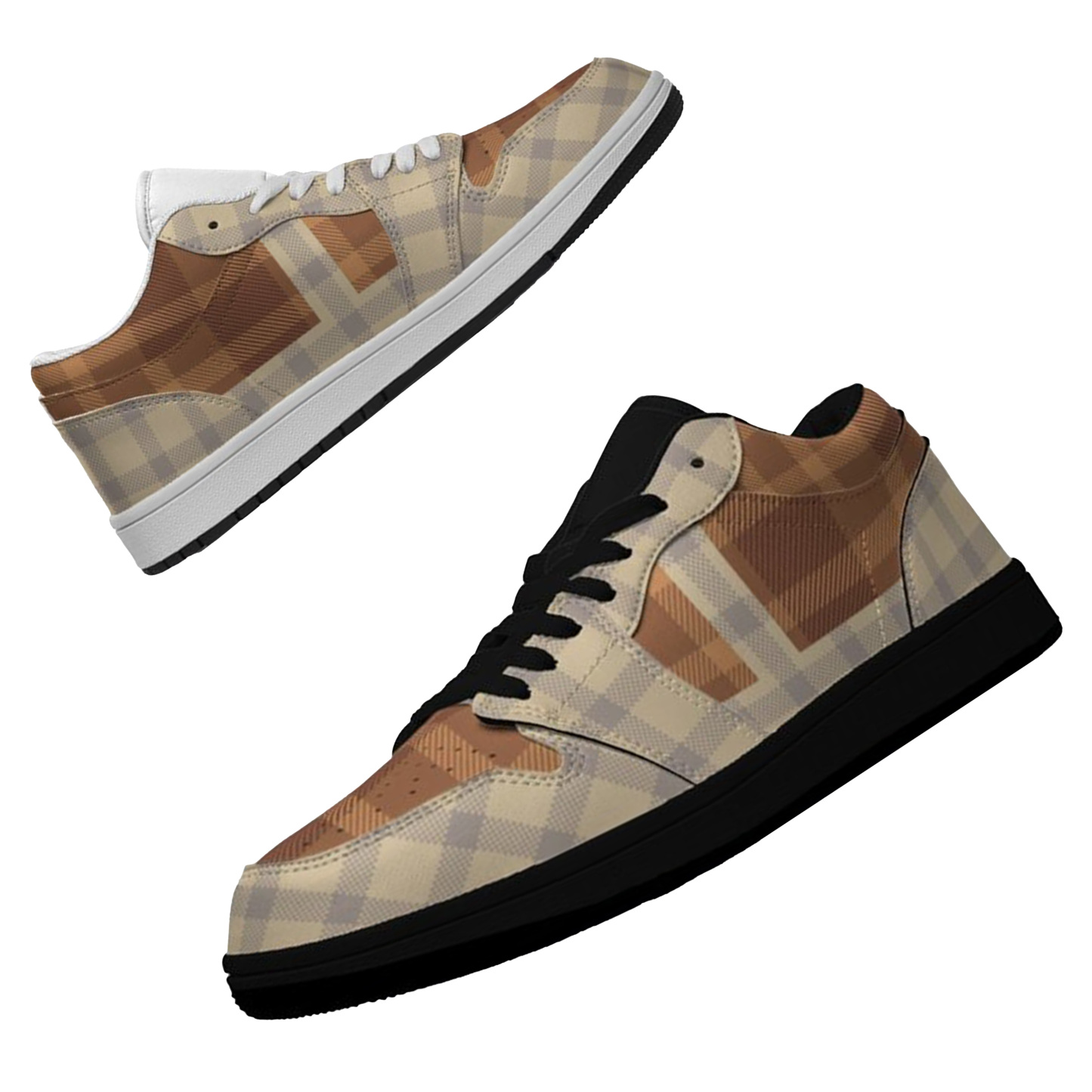 Jordan 1-25-yy-Quiet Luxe-8, Personalized Light Luxury Vintage Sneakers, Custom Patchwork Design, Light Breathable, Casual Walking Shoes, Fashion Sneakers