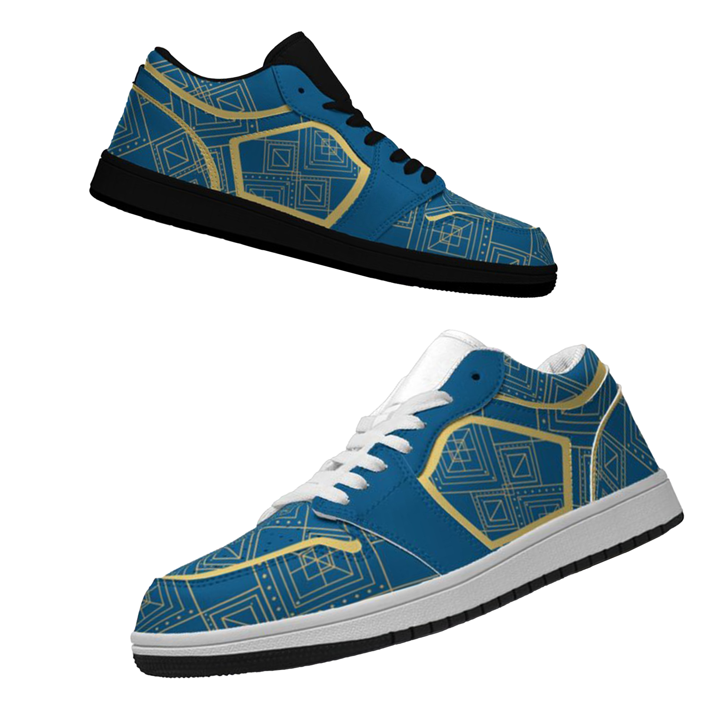 Jordan 1-25-cy-Quiet Luxe-10, Jordan 1 Retro Low Sneakers, Personalized Light Luxury Vintage Sneakers, Custom Printed Design, Light Breathable, Casual Walking Shoes, Fashion Sneakers