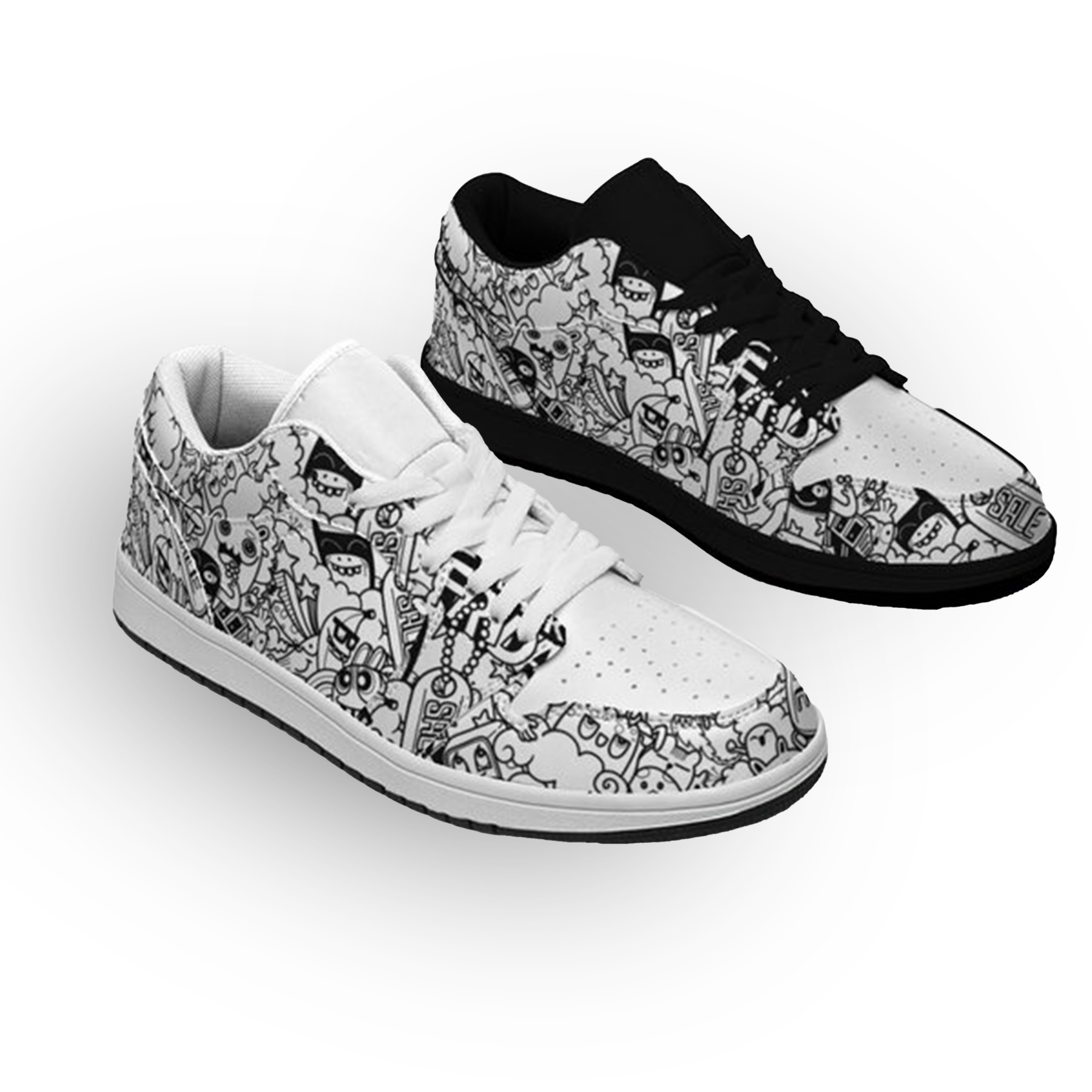 Jordan 1-25-yy-Quiet Luxe-10, Personalized Light Luxury Vintage Sneakers, Custom Printed Design, Light Breathable, Casual Walking Shoes, Fashion Sneakers