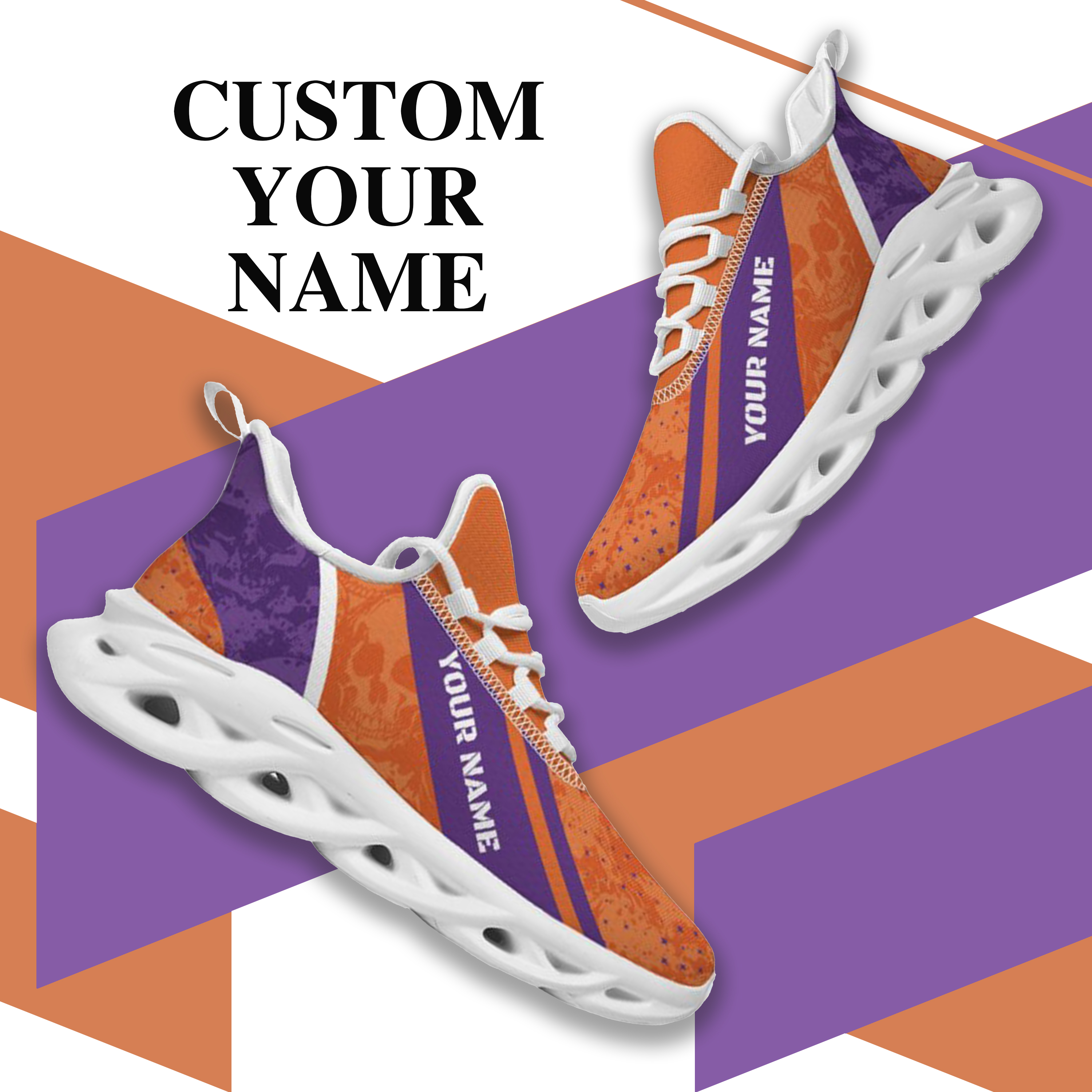 Max Sowl-25-cy-Clemson-1-1, Personalized Clemson Tigers Custom Max Sowl Shoes, Patriotic Running Sneakers, Custom Comfortable Walking Shoes
