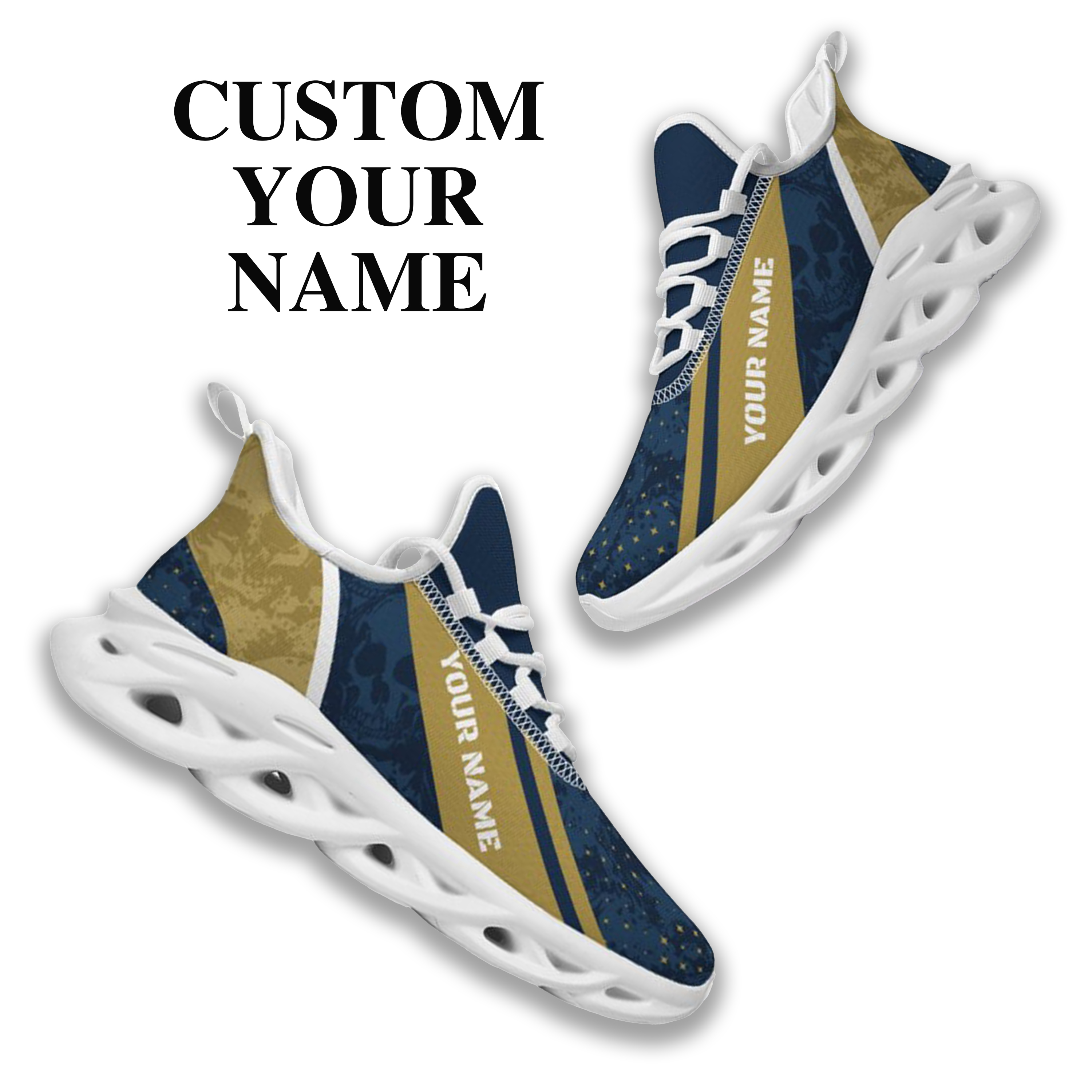 Max Sowl-25-cy-South Bend-5-1, Personalized Notre Dame Fighting Irish Custom Max Sowl Shoes, Patriotic Running Sneakers, Custom Comfortable Walking Shoes