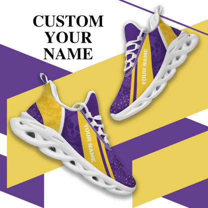 Personalized LSU Tigers Custom Max Sowl Shoes, Patriotic Running Sneakers, Custom Comfortable Walking Shoes