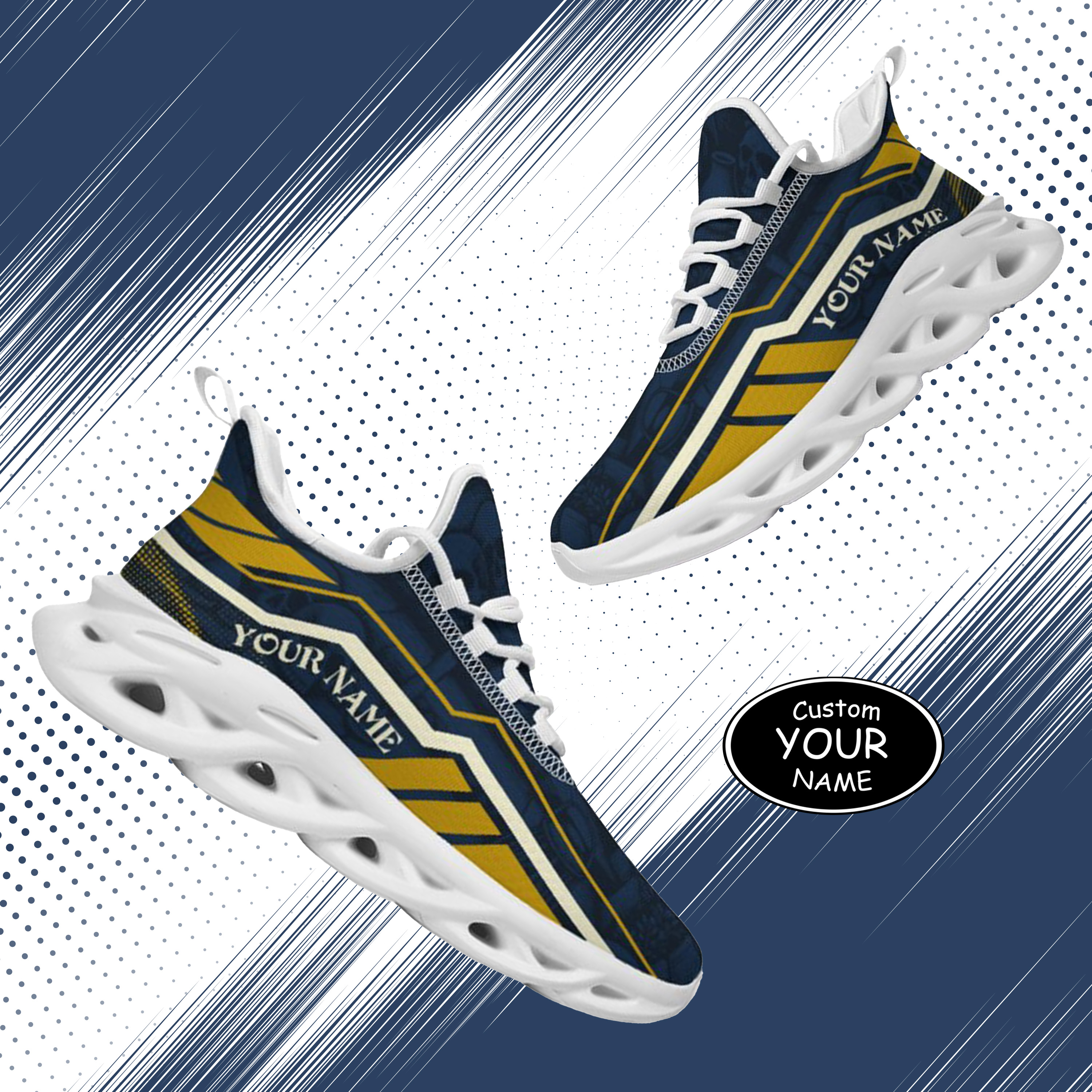 Max Sowl-25-yy-South Bend-5-1, Personalized Notre Dame Fighting Irish Custom Max Sowl Shoes, Patriotic Running Sneakers, Custom Comfortable Walking Shoes