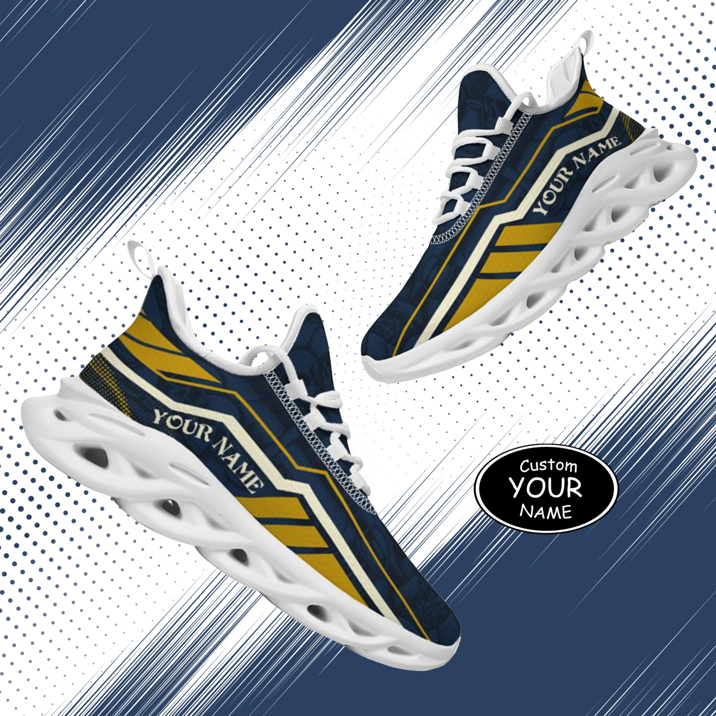 Max Sowl-25-yy-South Bend-5-1, Personalized Notre Dame Fighting Irish Custom Max Sowl Shoes, Patriotic Running Sneakers, Custom Comfortable Walking Shoes