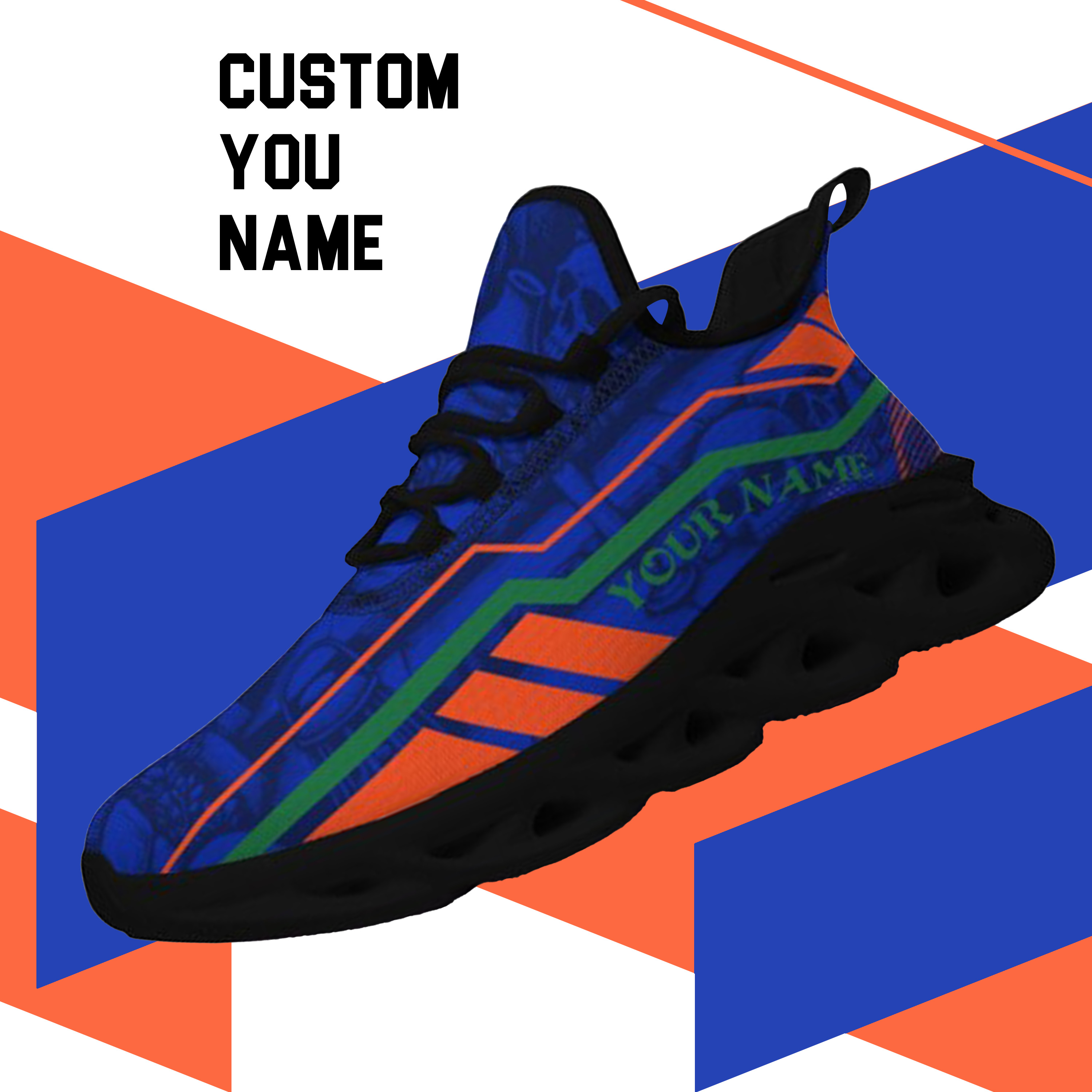 Max Sowl-25-yy-Gainesville-7-1, Personalized Florida Gators Custom Max Sowl Shoes, Patriotic Running Sneakers, Custom Comfortable Walking Shoes