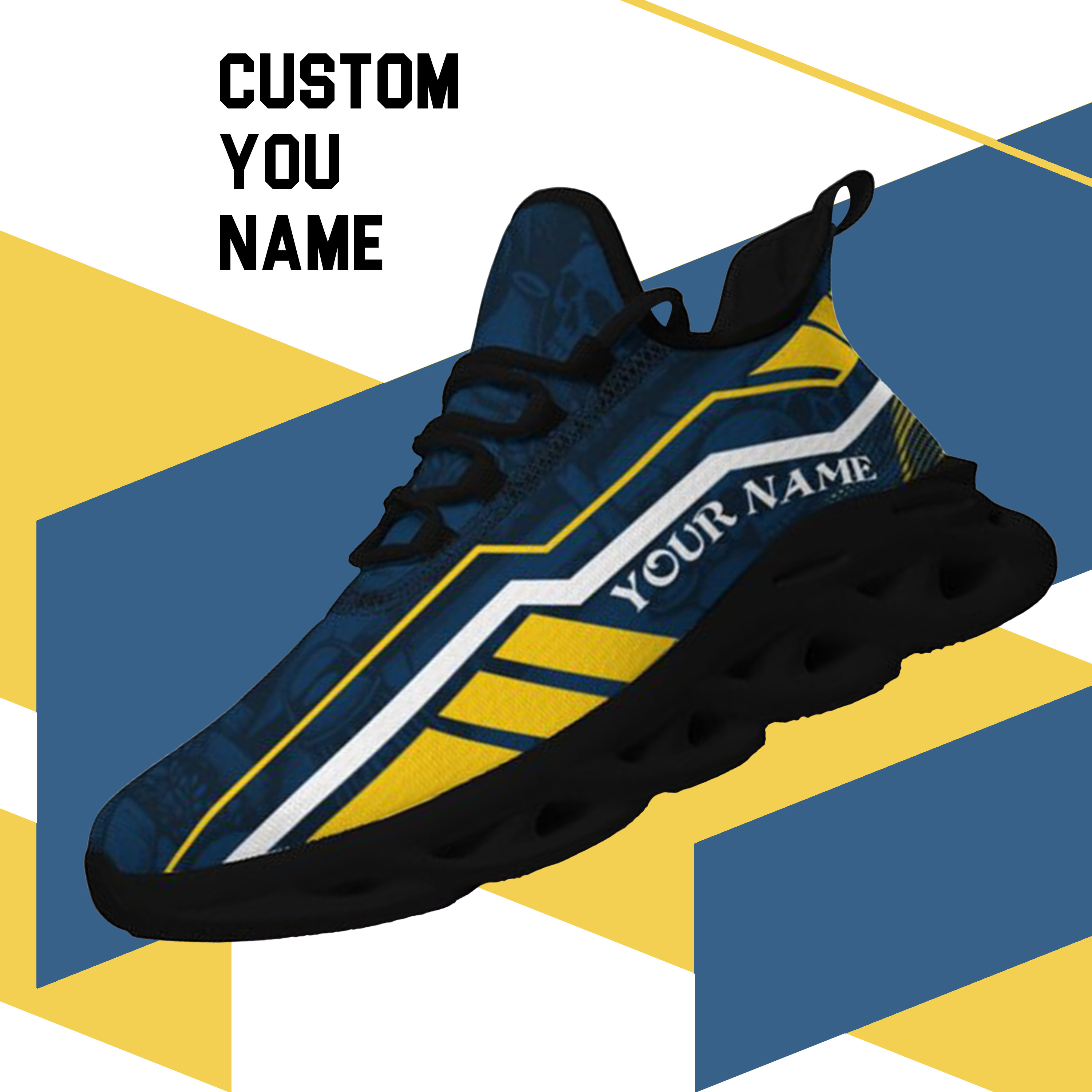 Max Sowl-25-yy-Ann Arbor-14-1, Personalized Michigan Wolverines Custom Max Sowl Shoes, Patriotic Running Sneakers, Custom Comfortable Walking Shoes