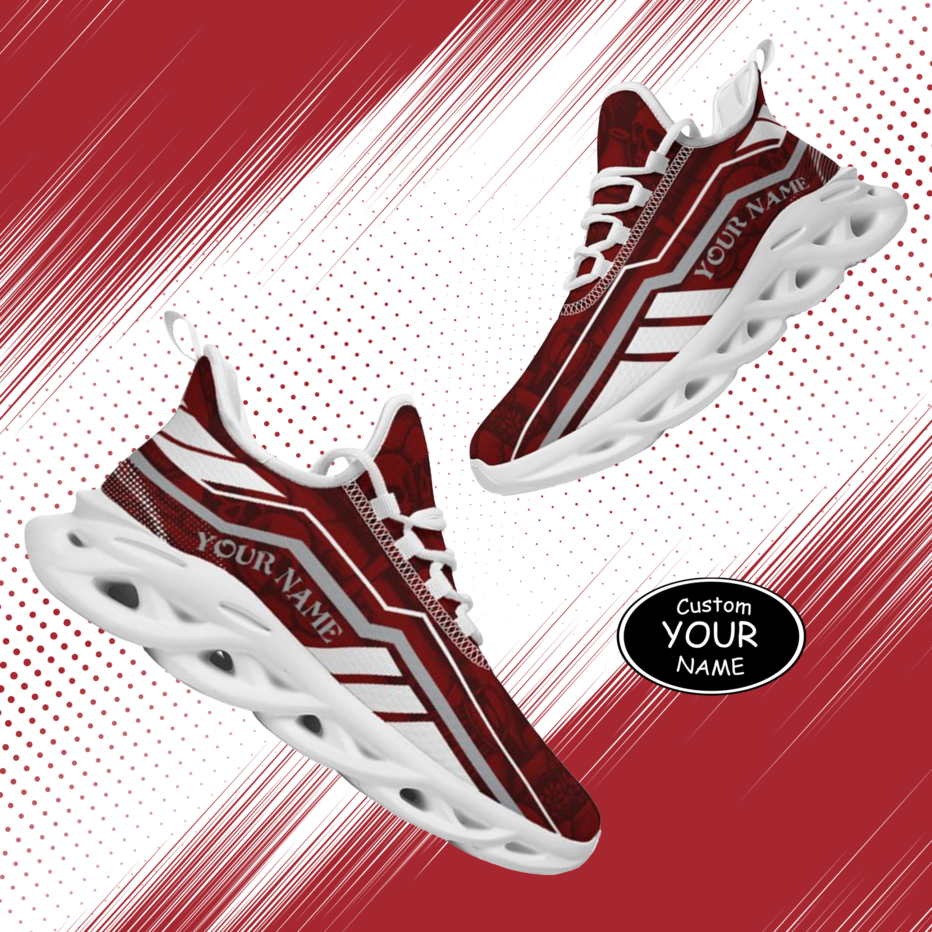 Max Sowl-25-yy-College Station-16-1, Personalized Texas A&M Aggies Custom Max Sowl Shoes, Patriotic Running Sneakers, Custom Comfortable Walking Shoes