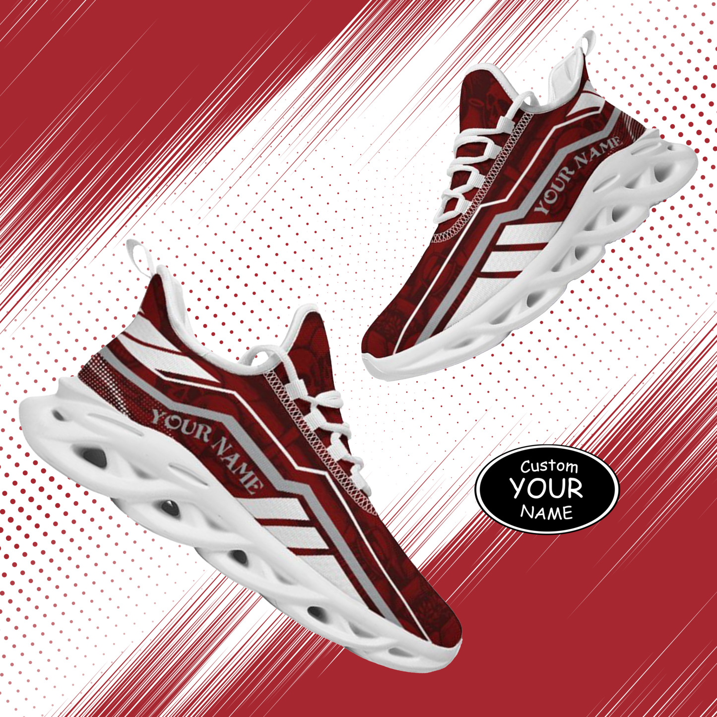 Personalized Texas A&M Aggies Custom Max Sowl Shoes, Patriotic Running Sneakers, Custom Comfortable Walking Shoes