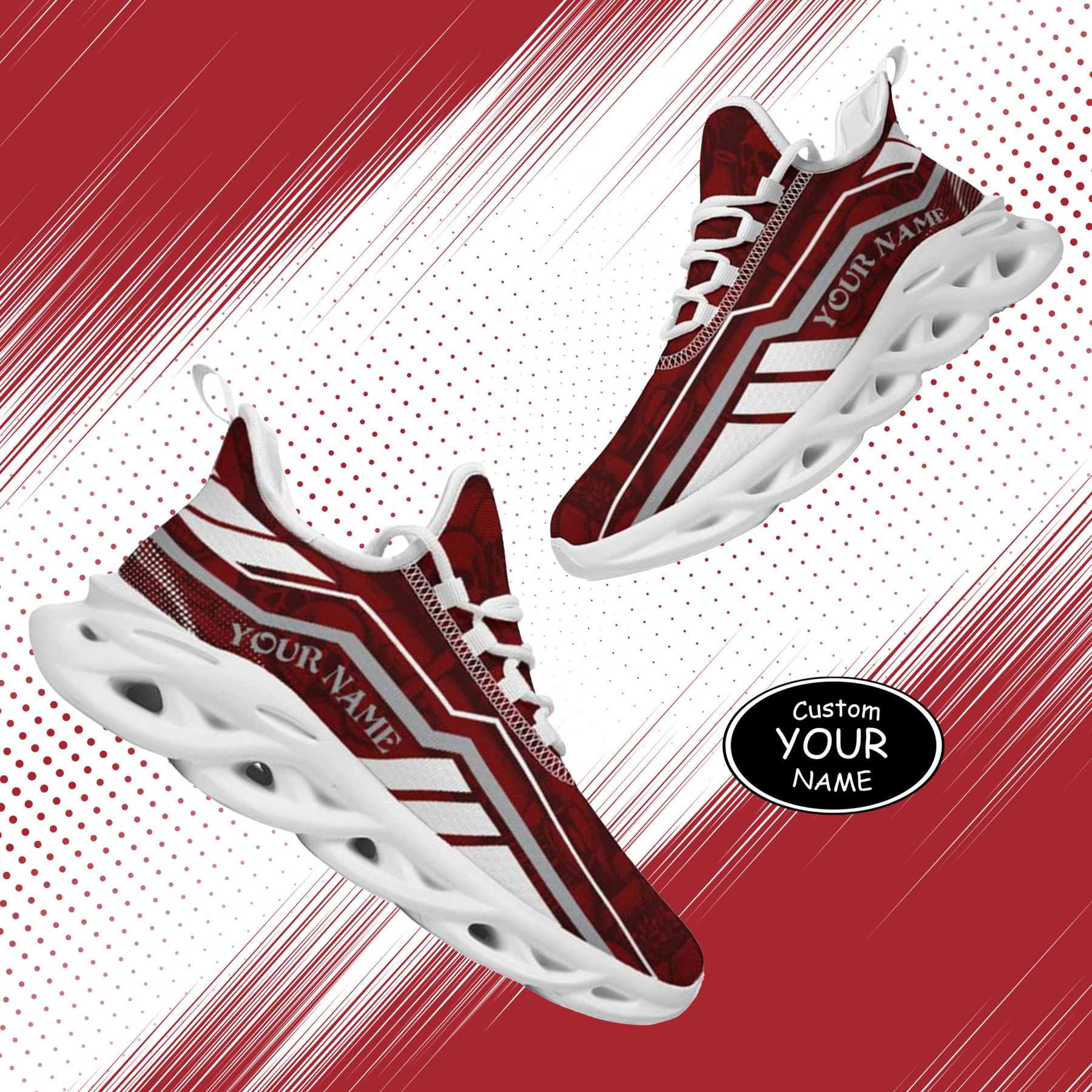 Personalized Texas A&M Aggies Custom Max Sowl Shoes, Patriotic Running Sneakers, Custom Comfortable Walking Shoes