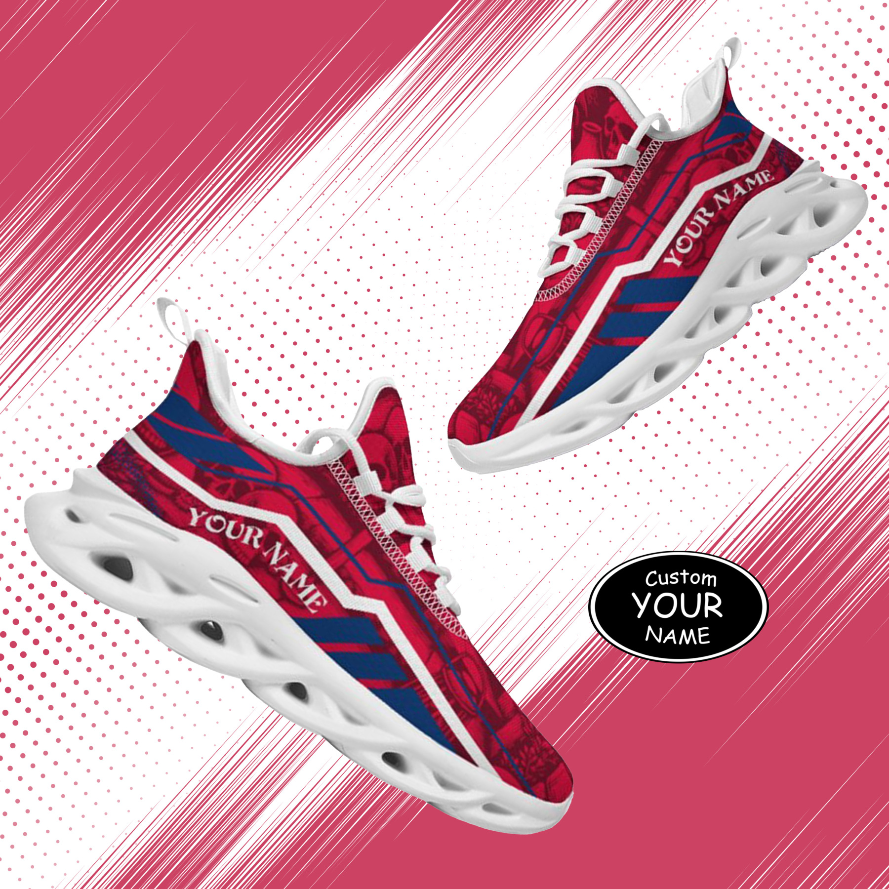Personalized Fresno State Bulldogs Custom Max Sowl Shoes, Patriotic Running Sneakers, Custom Comfortable Walking Shoes