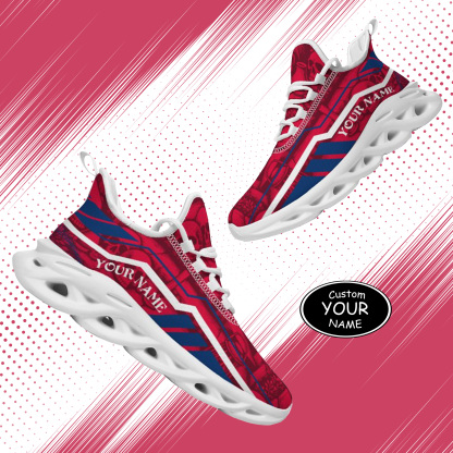 Personalized Fresno State Bulldogs Custom Max Sowl Shoes, Patriotic Running Sneakers, Custom Comfortable Walking Shoes