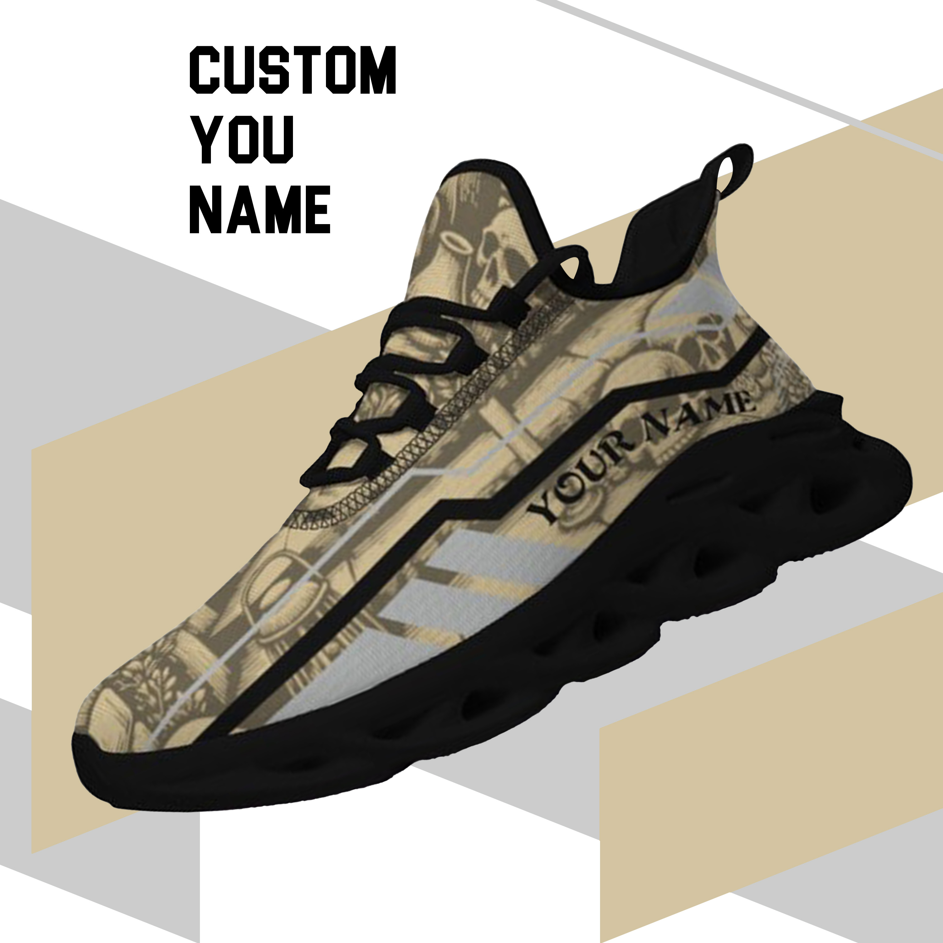 Max Sowl-25-yy-West Point-19-1, Personalized Army Black Knights Custom Max Sowl Shoes, Patriotic Running Sneakers, Custom Comfortable Walking Shoes