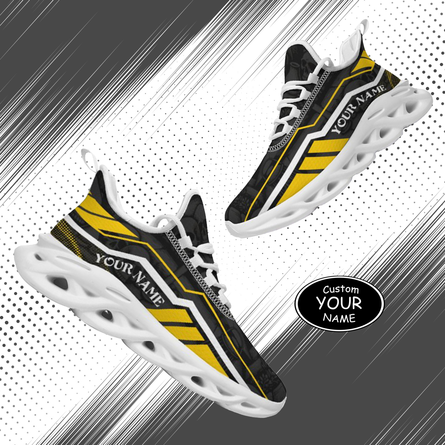 Personalized Iowa Hawkeyes Custom Max Sowl Shoes, Patriotic Running Sneakers, Custom Comfortable Walking Shoes